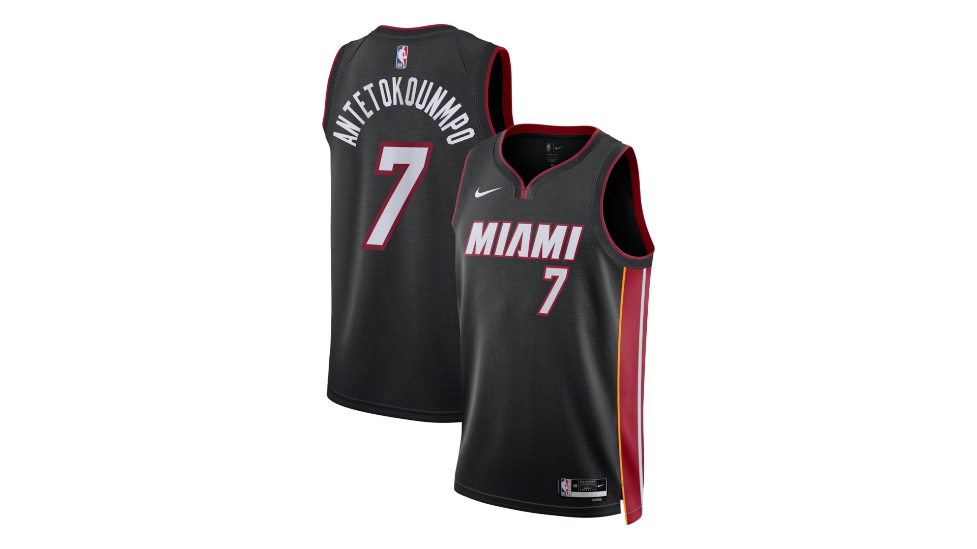Giannis Antetokounmpo to wear No. 7 with Miami