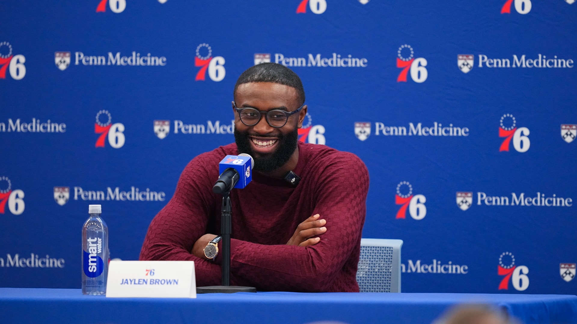 Philadelphia 76ers introduce Jaylen Brown