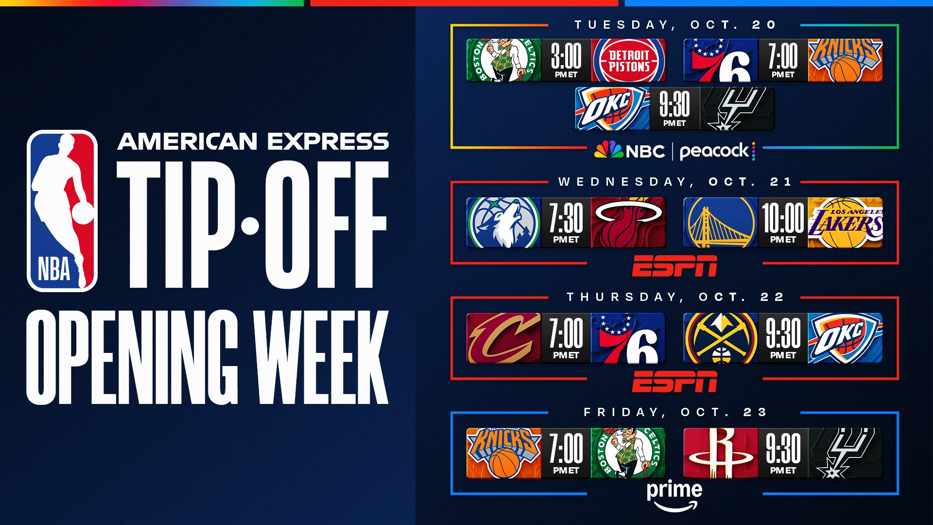Marquee early-season games tip off 2026-27 NBA Schedule Release presented by Ticketmaster