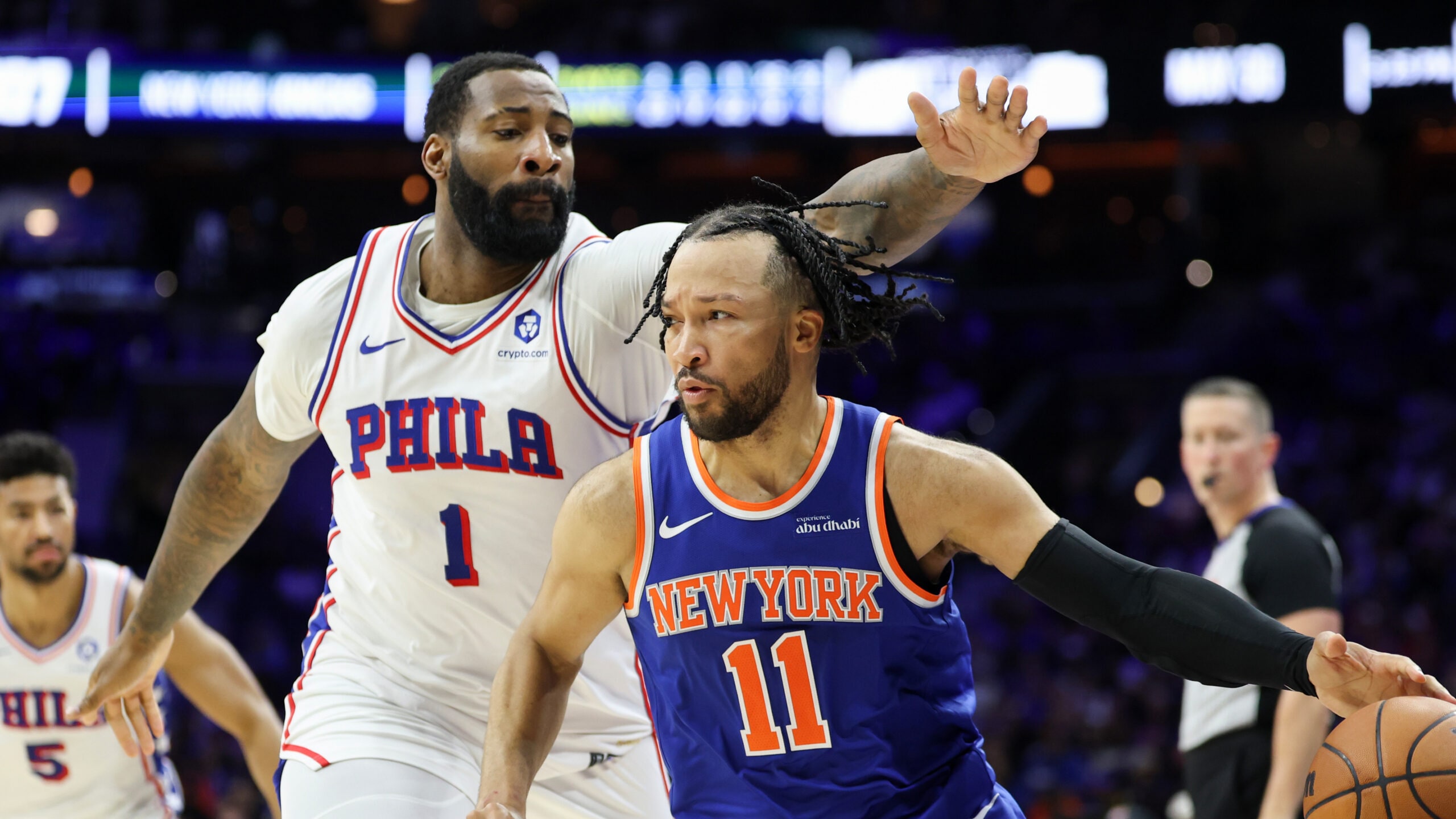 Andre Drummond takes his place with the Knicks as the NBA champs’ lone newcomer