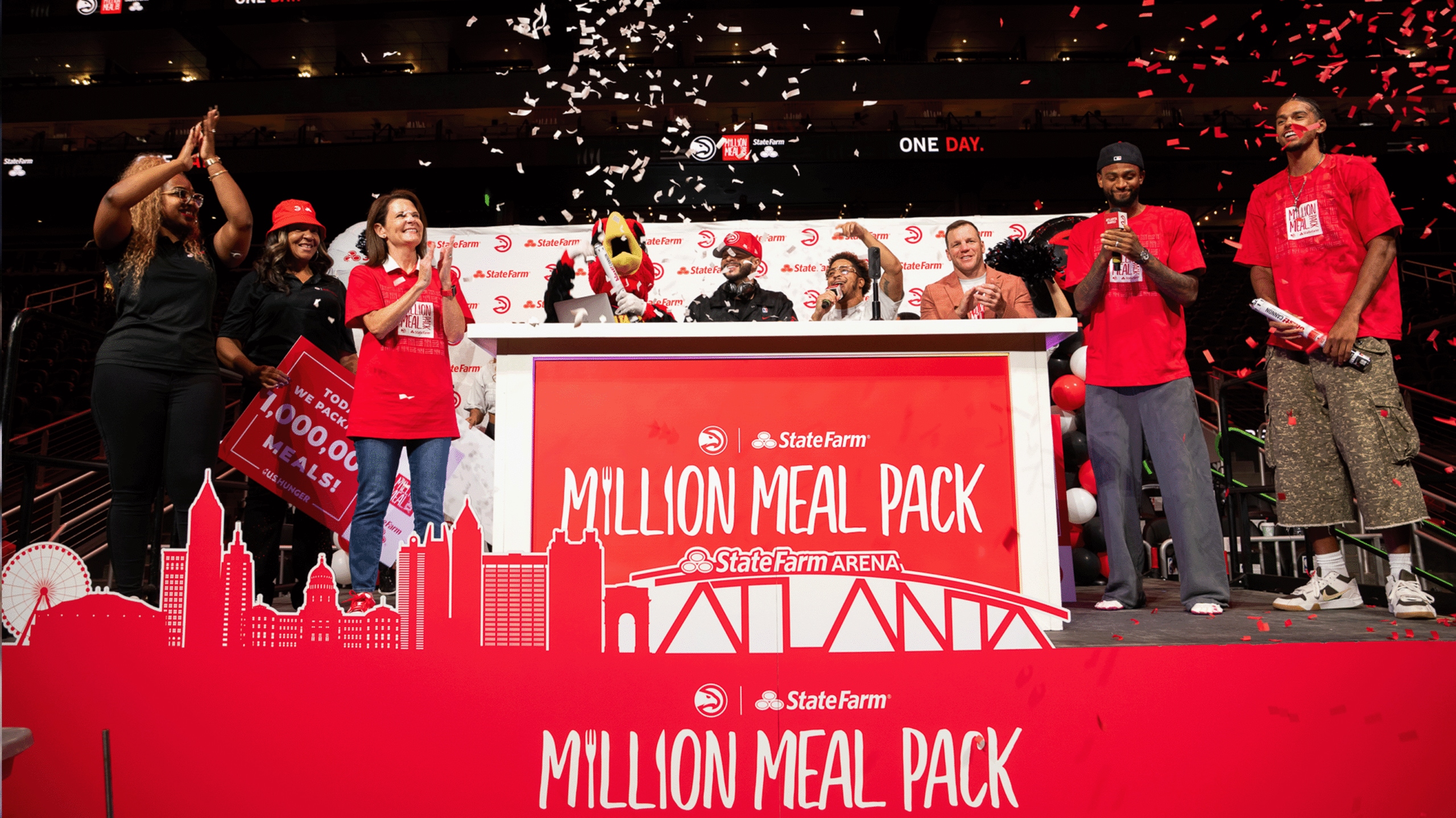 Hawks, State Farm host Sixth Million Meal Pack Initiative in Atlanta