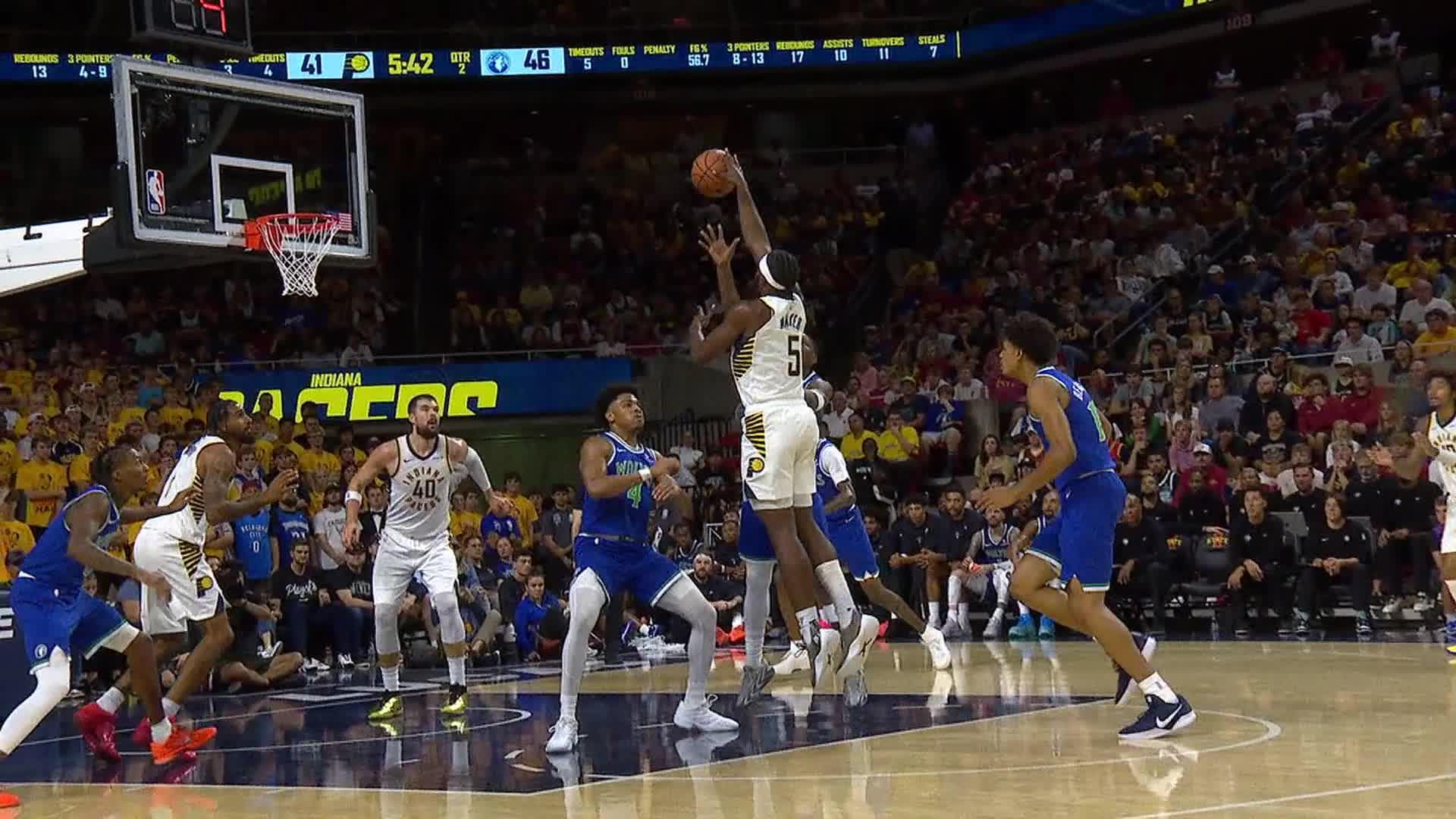 Indiana Pacers vs. Minnesota Timberwolves - 1st Half Highlights