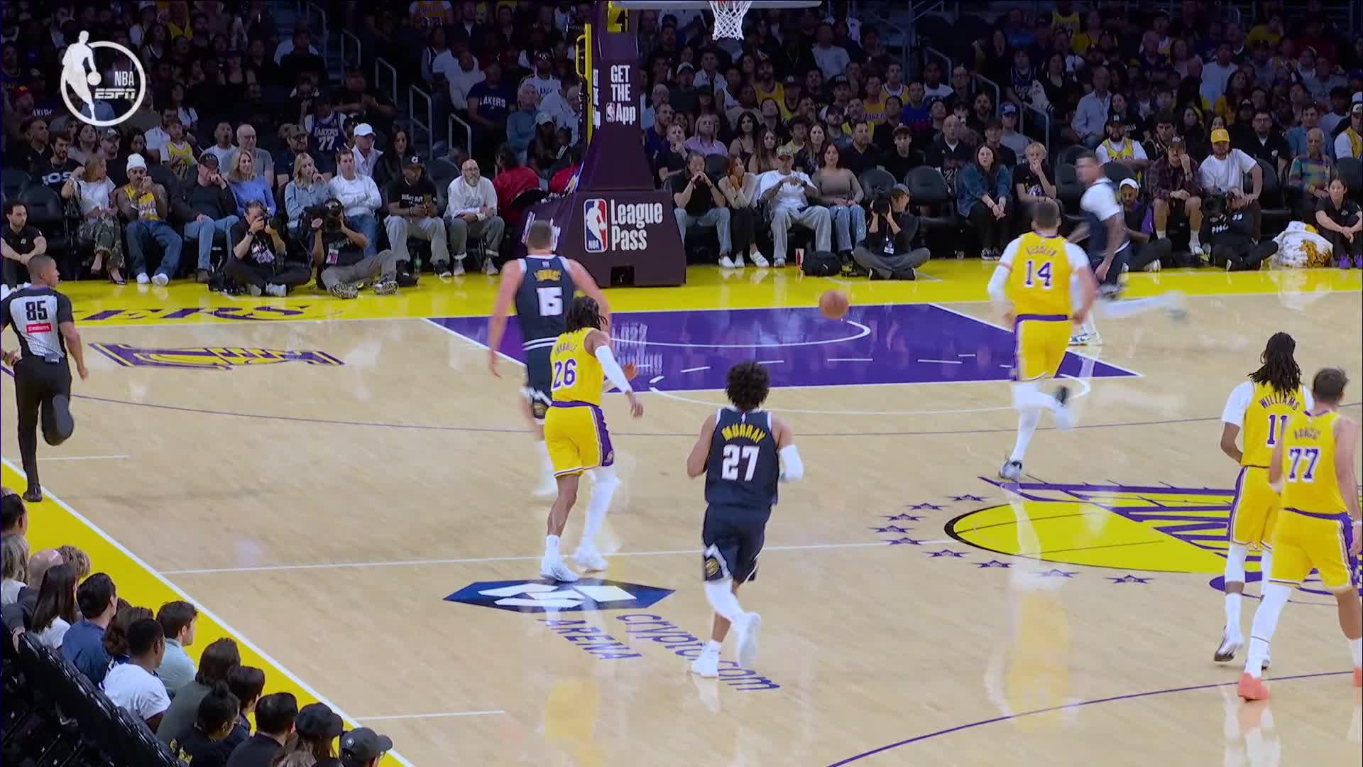 Los Angeles Lakers vs. Denver Nuggets - 1st Half Highlights