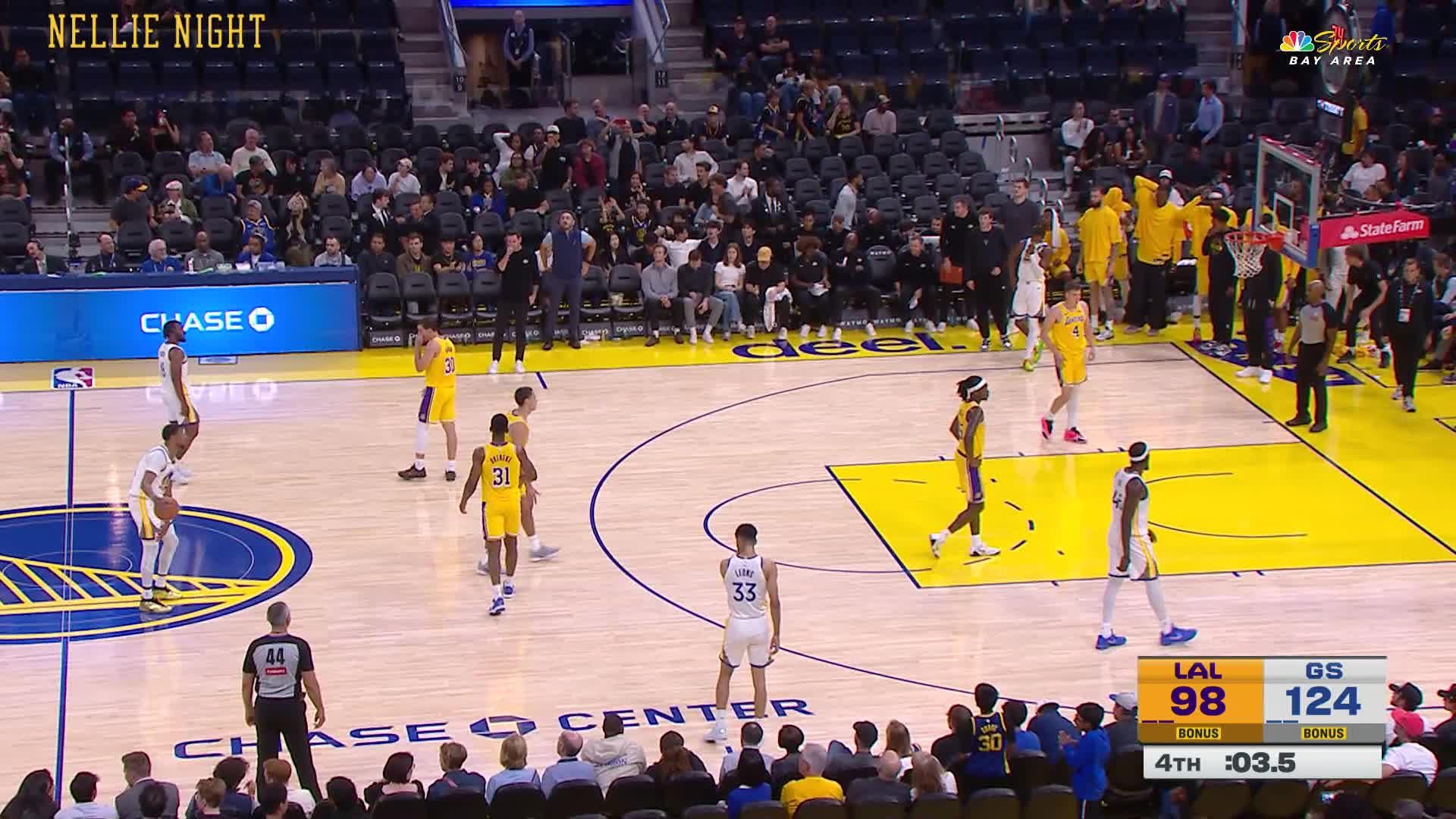 Golden State Warriors vs. Los Angeles Lakers - 2nd Half Highlights
