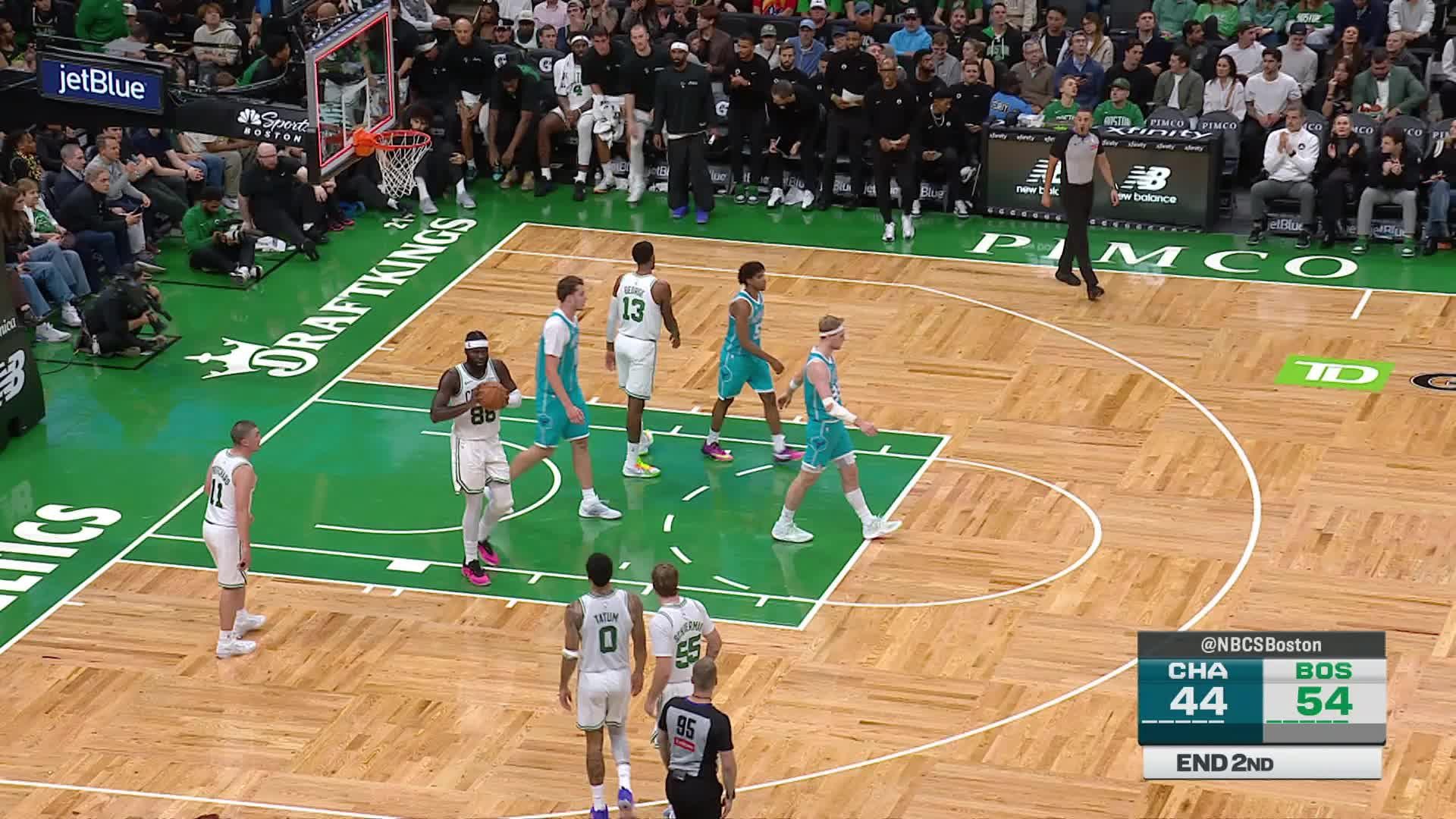 Boston Celtics vs. Charlotte Hornets - 2nd Quarter Highlights
