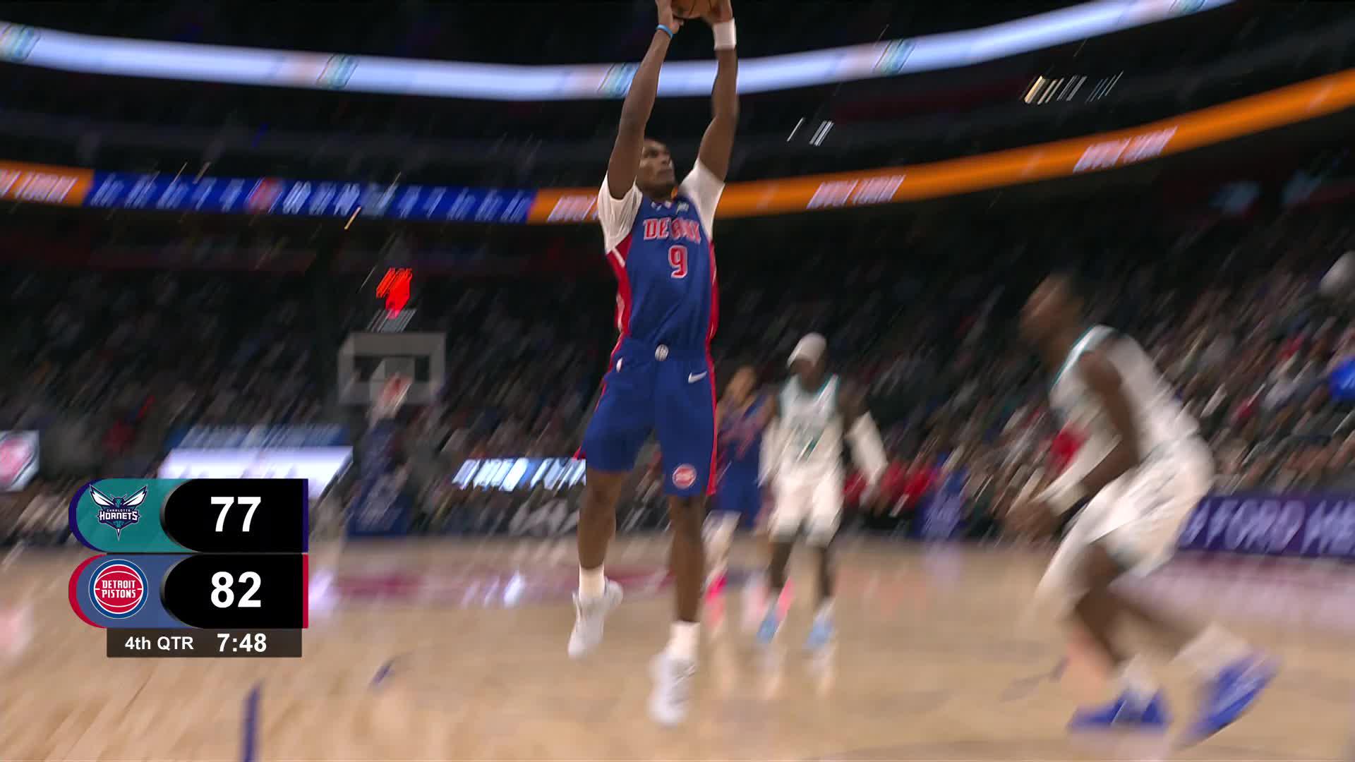 Detroit Pistons vs. Charlotte Hornets - 4th Quarter Highlights