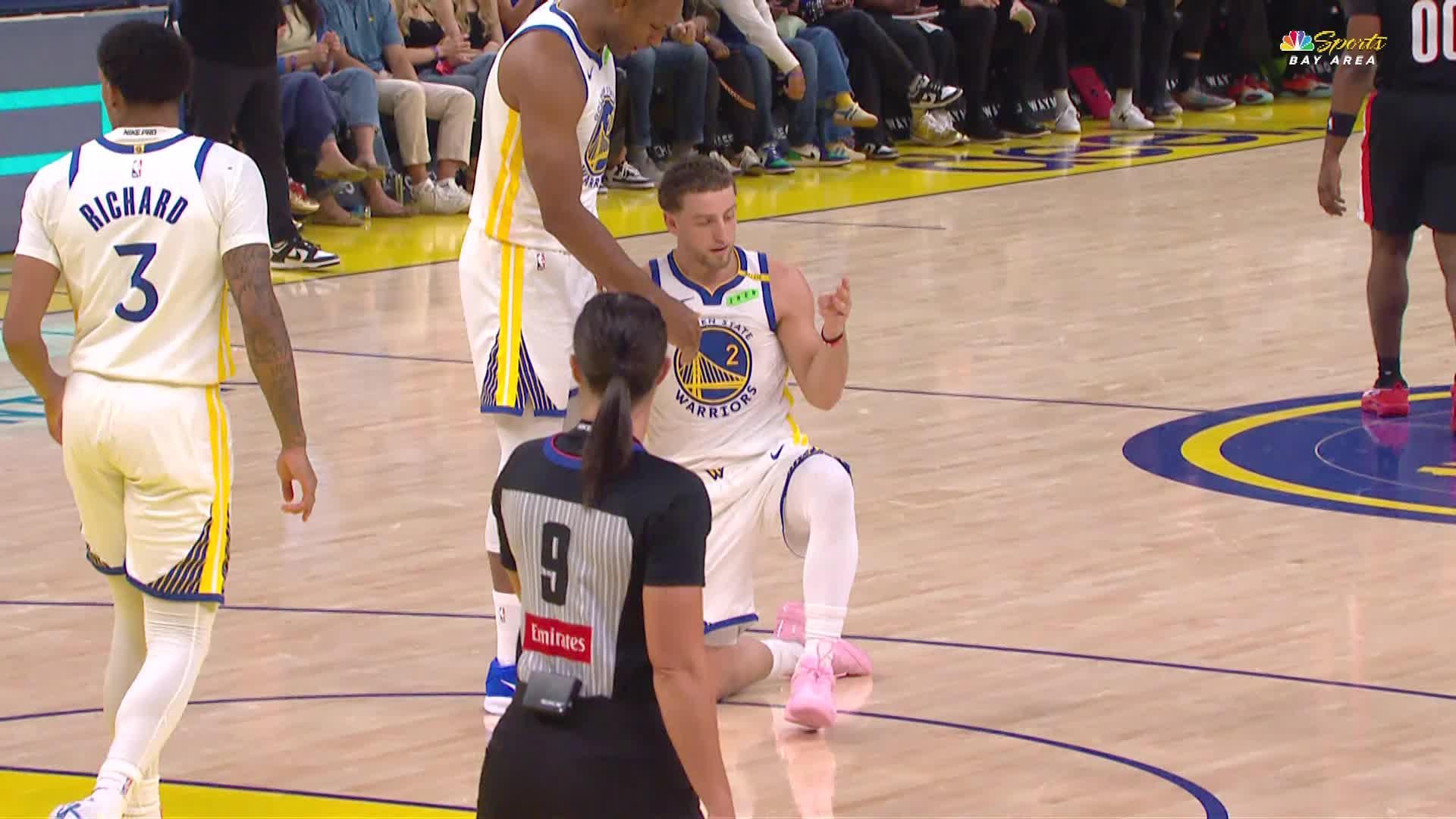 Golden State Warriors vs. Portland Trail Blazers - 1st Half Highlights