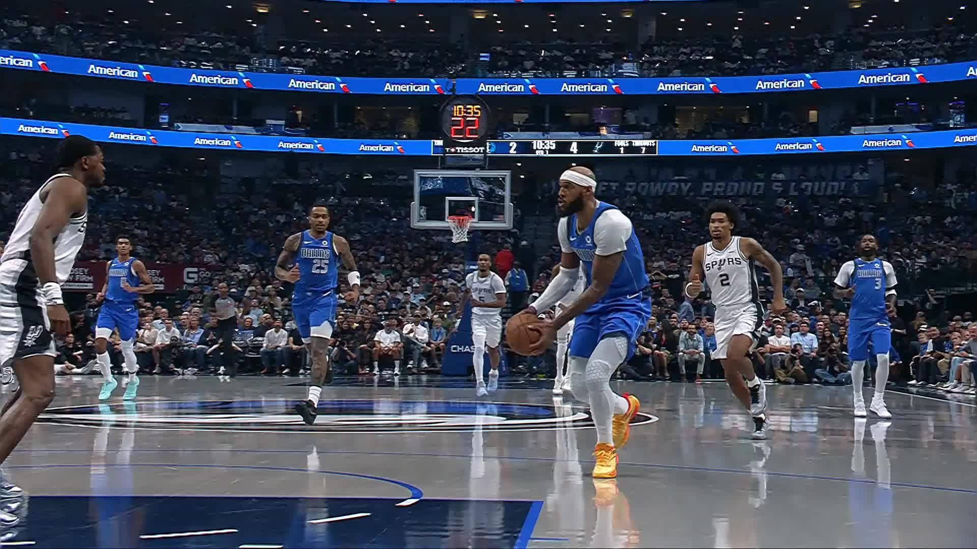 Dallas Mavericks vs. San Antonio Spurs - 1st Half Highlights