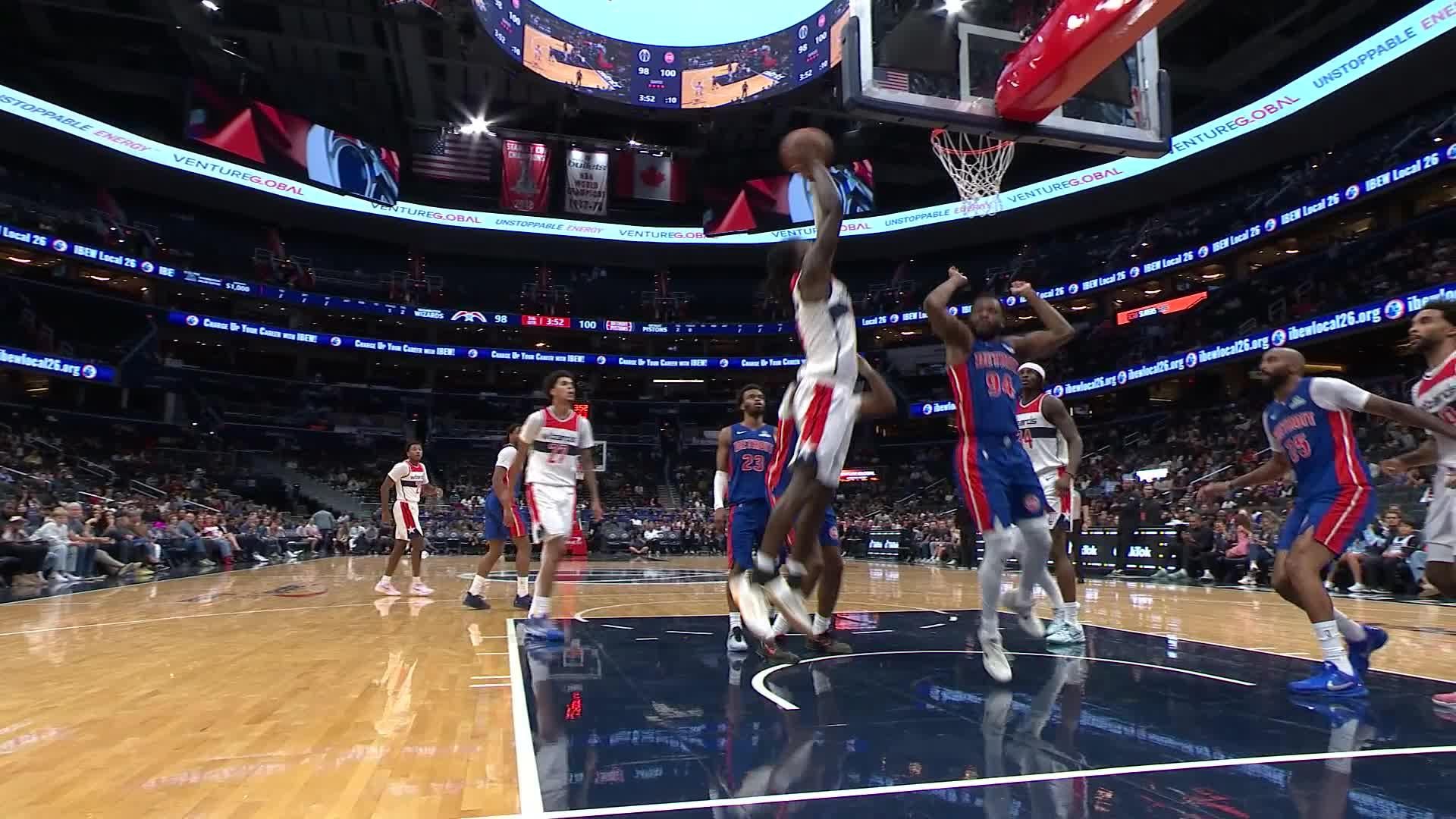 Washington Wizards vs. Detroit Pistons - 1st Overtime Highlights