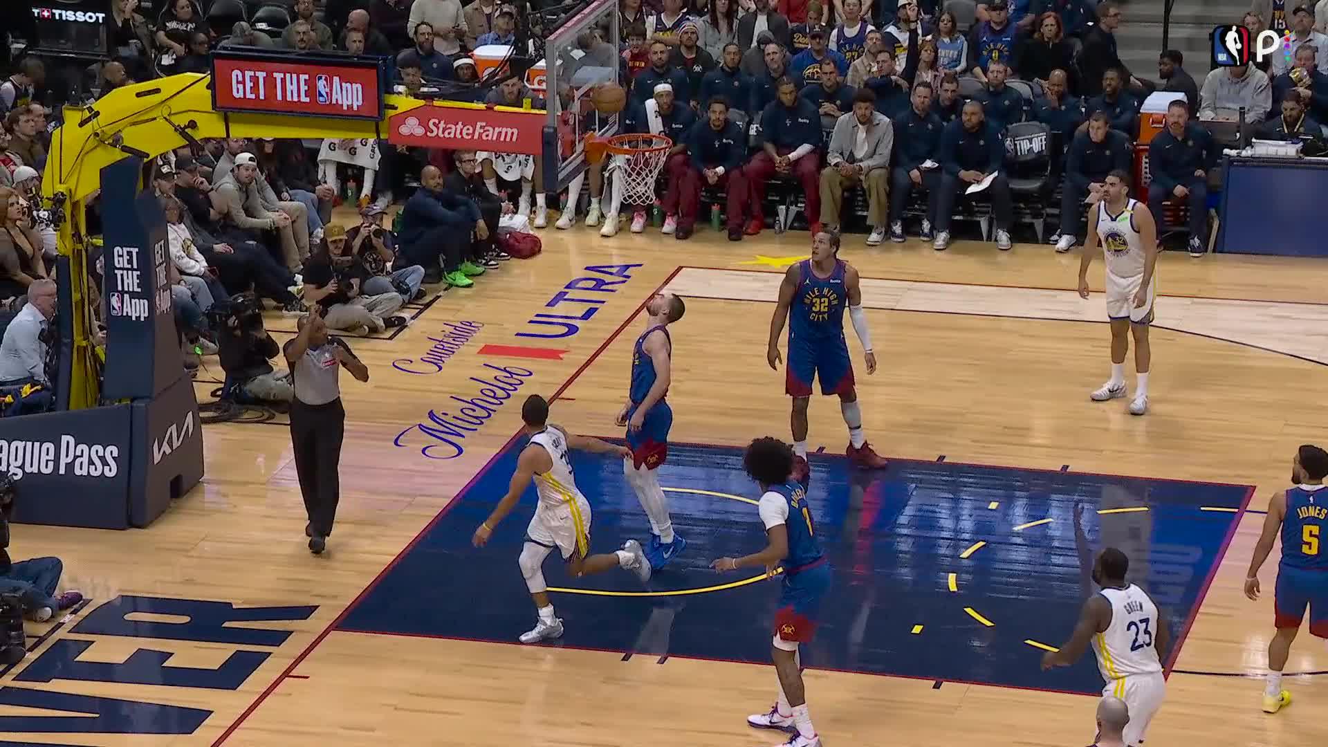 Denver Nuggets vs. Golden State Warriors - 1st Half Highlights