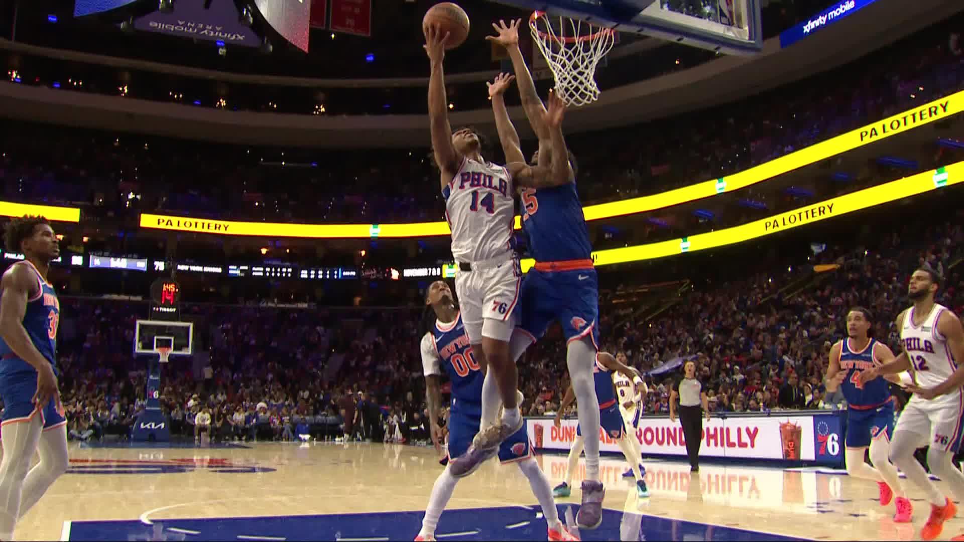 Philadelphia 76ers vs. New York Knicks - 3rd Quarter Highlights