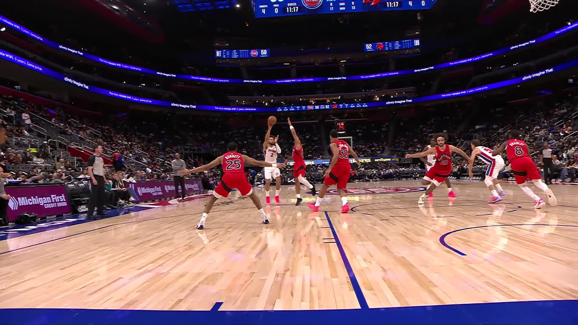 Detroit Pistons vs. Toronto Raptors - 3rd Quarter Highlights