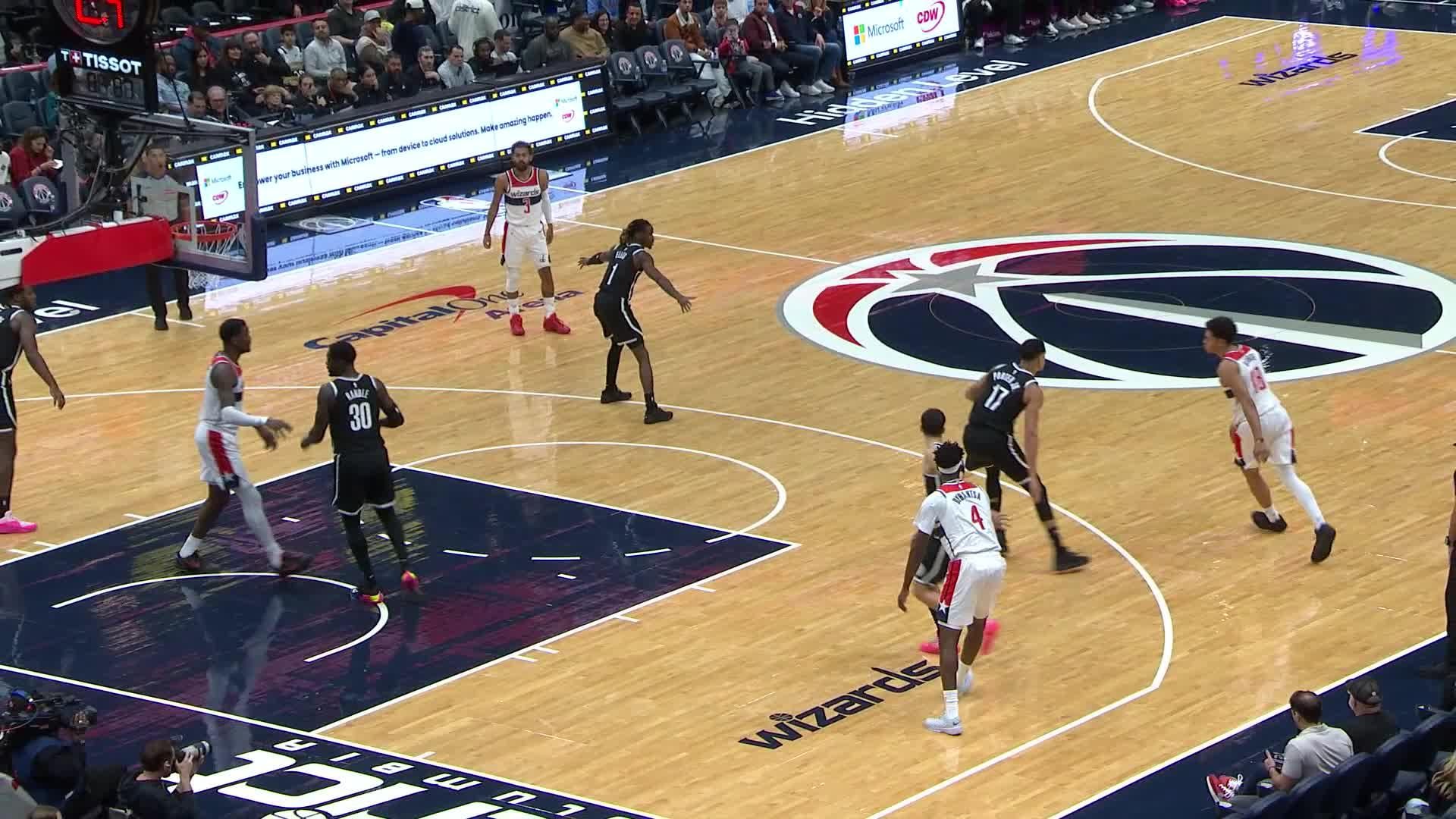 Washington Wizards vs. Brooklyn Nets - 1st Half Highlights