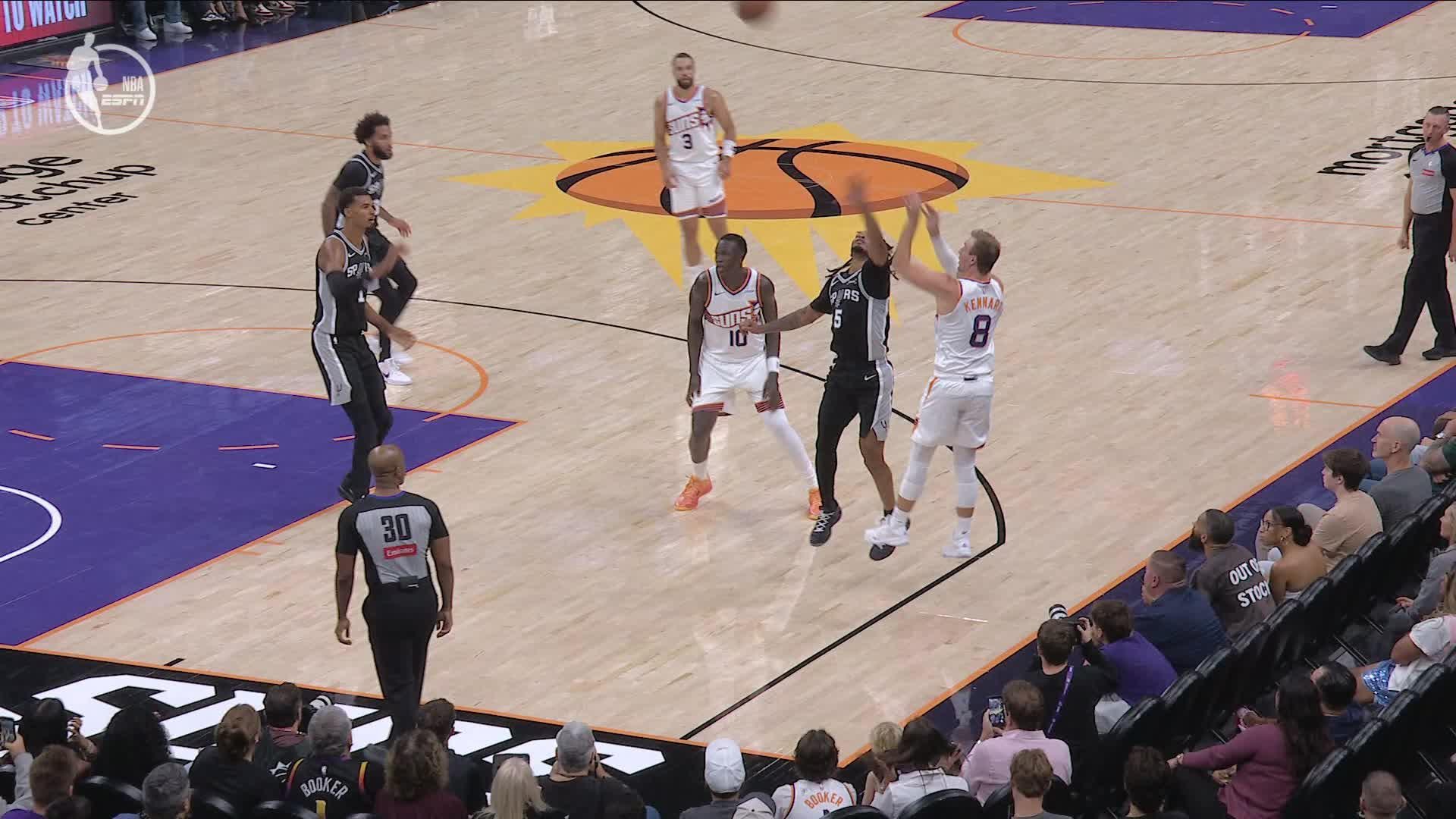 Phoenix Suns vs. San Antonio Spurs - 1st Half Highlights