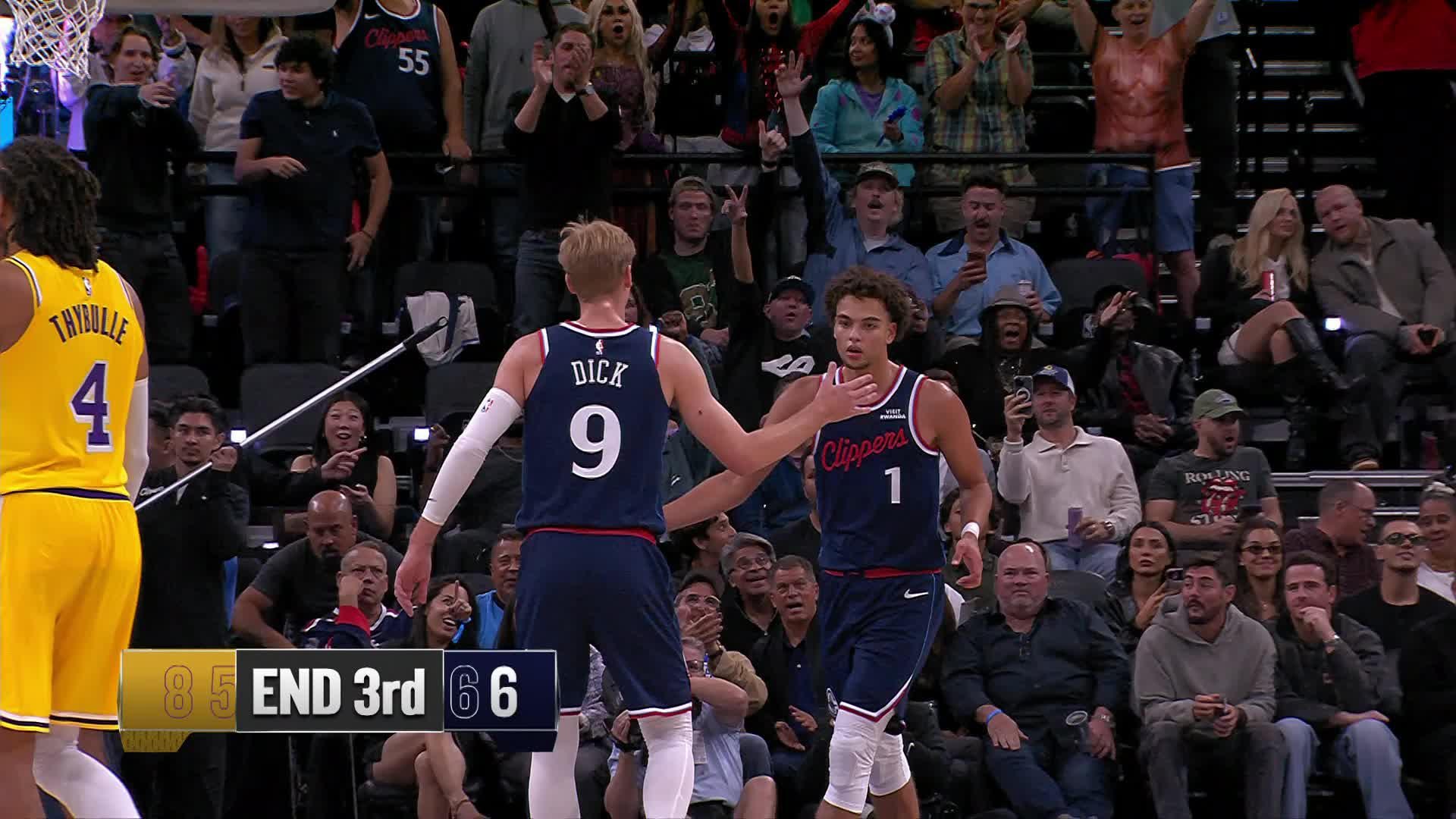 LA Clippers vs. Los Angeles Lakers - 2nd Half Highlights
