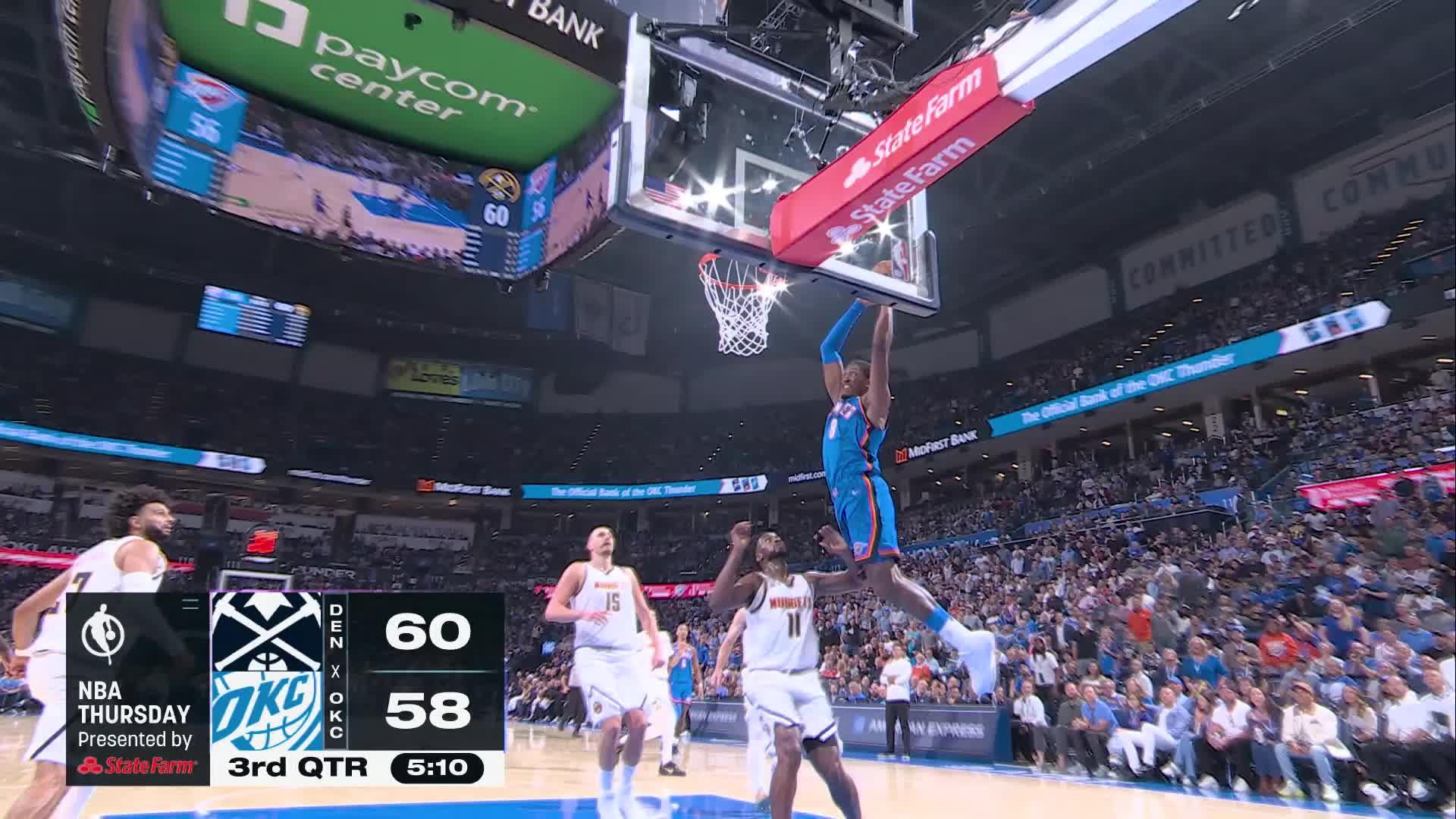 Oklahoma City Thunder vs. Denver Nuggets - 3rd Quarter Highlights