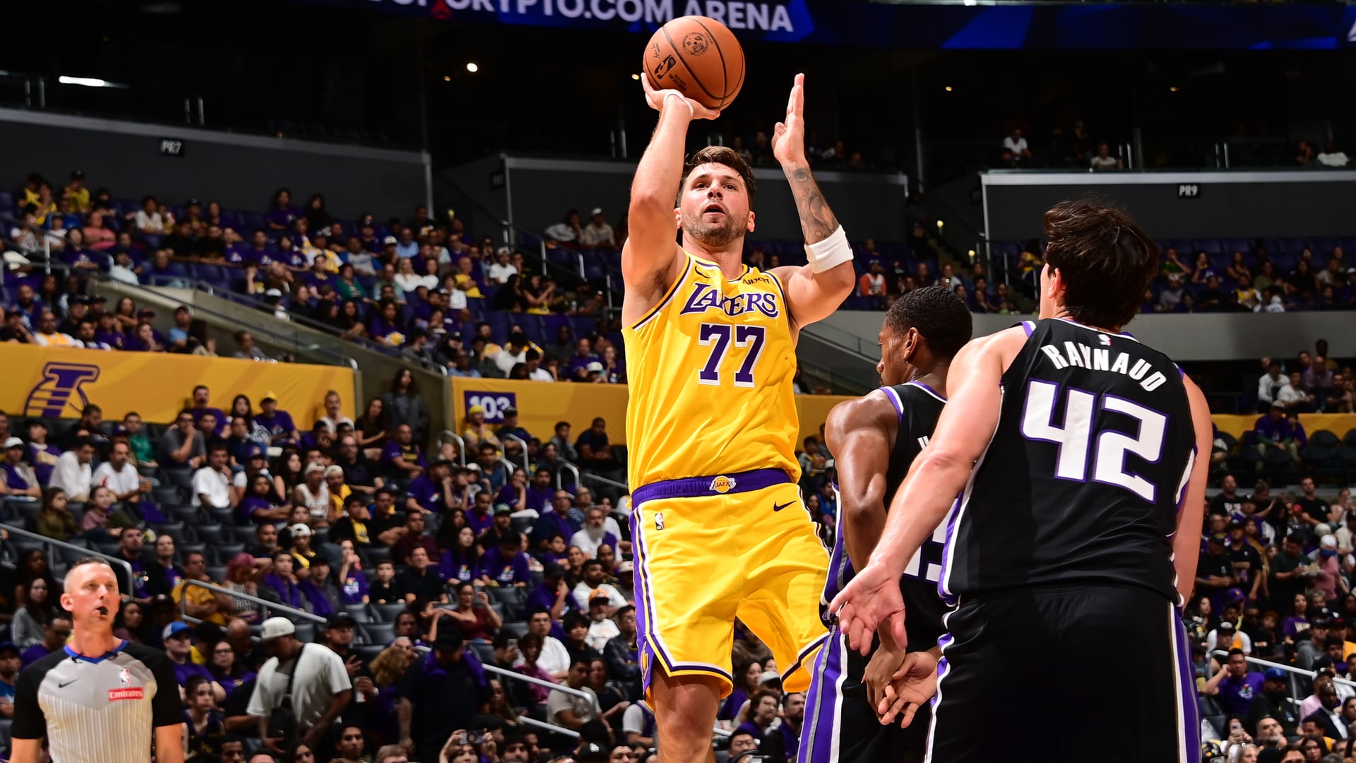 Luka leads Lakers past Kings in preseason