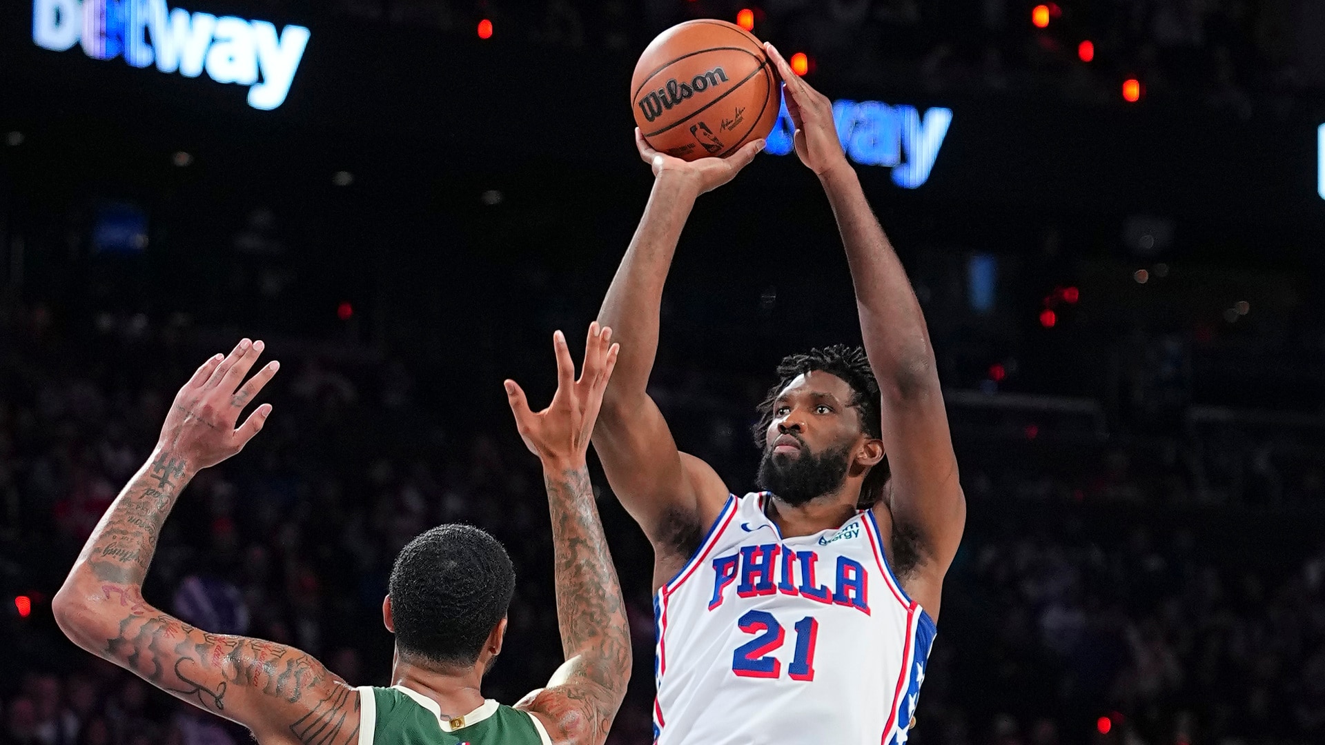 Embiid's triple-double secures win vs. Bucks