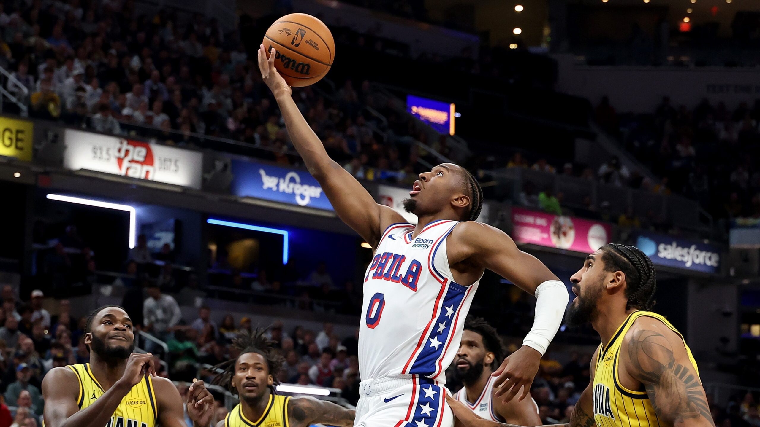 Foto oficial do último jogo: 76ers contra Pacers