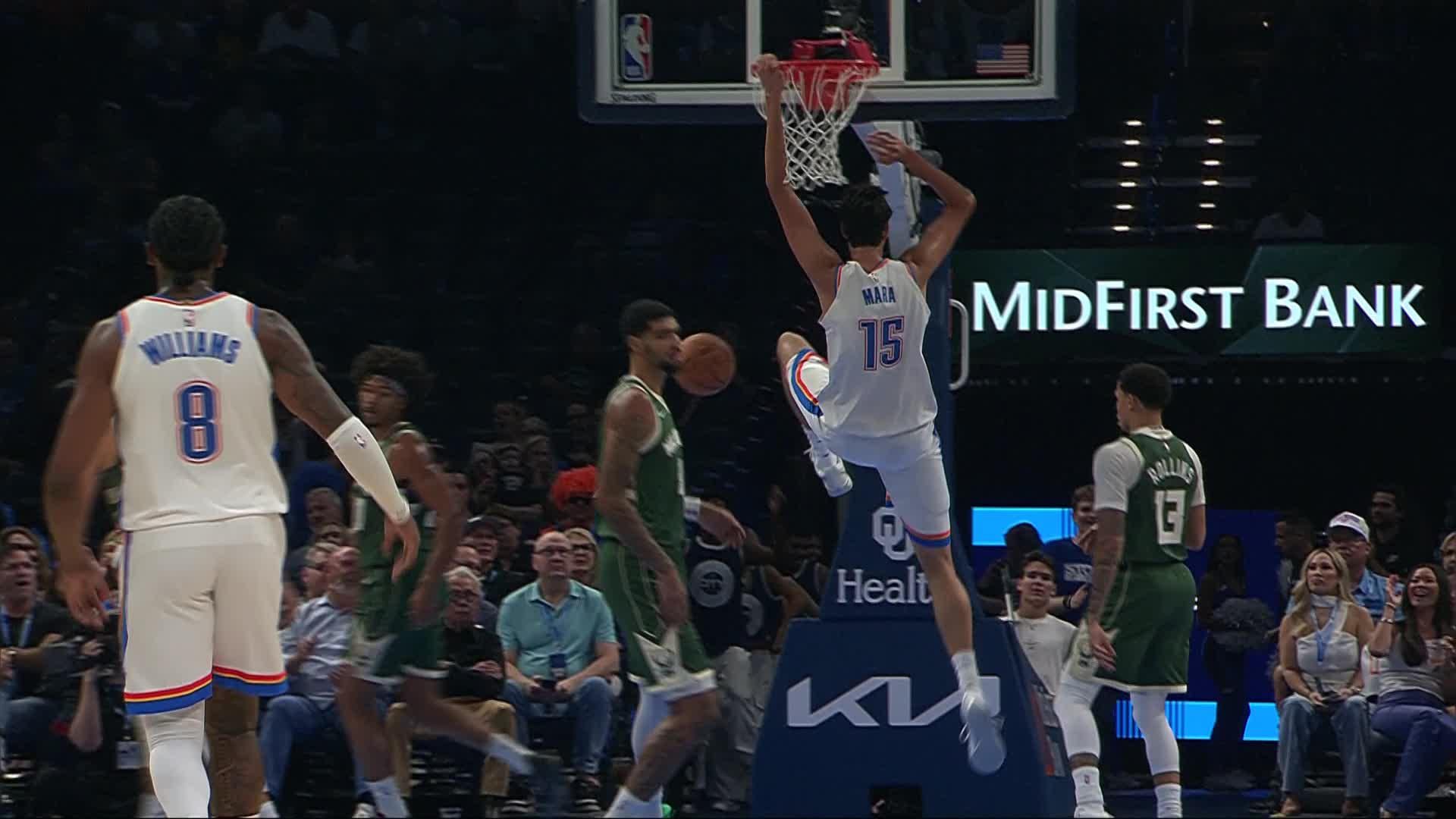 Oklahoma City Thunder vs. Milwaukee Bucks - 2nd Quarter Highlights