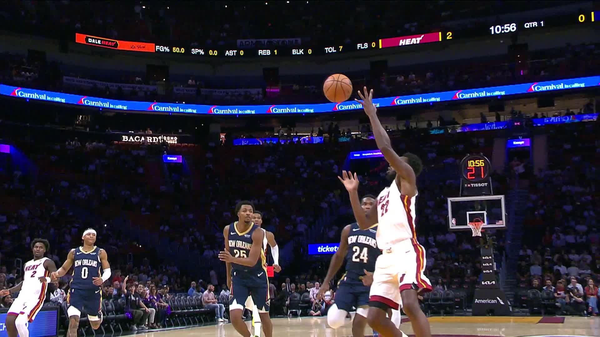 Miami Heat vs. New Orleans Pelicans - 1st Quarter Highlights