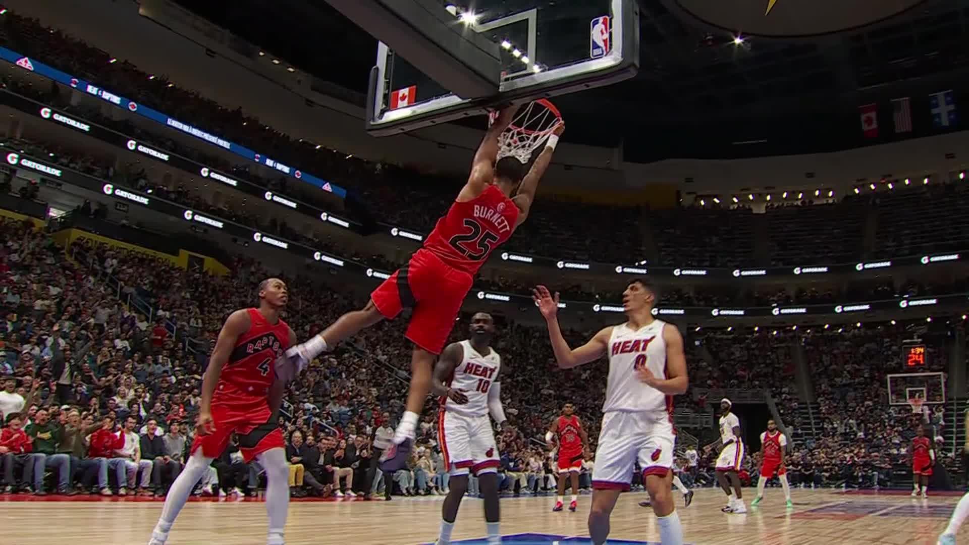 Toronto Raptors vs. Miami Heat - 1st Half Highlights