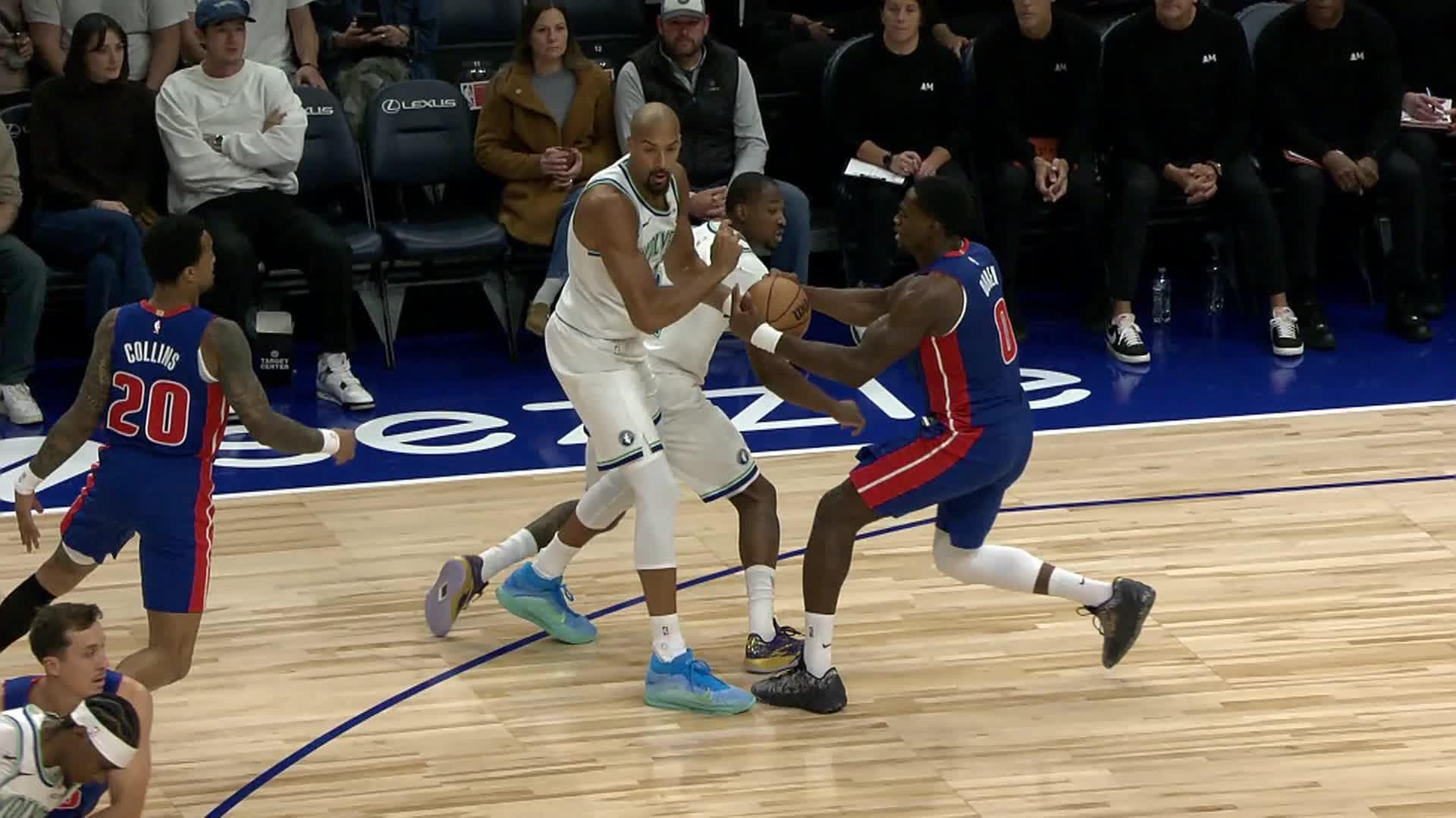 Minnesota Timberwolves vs. Detroit Pistons - 1st Half Highlights