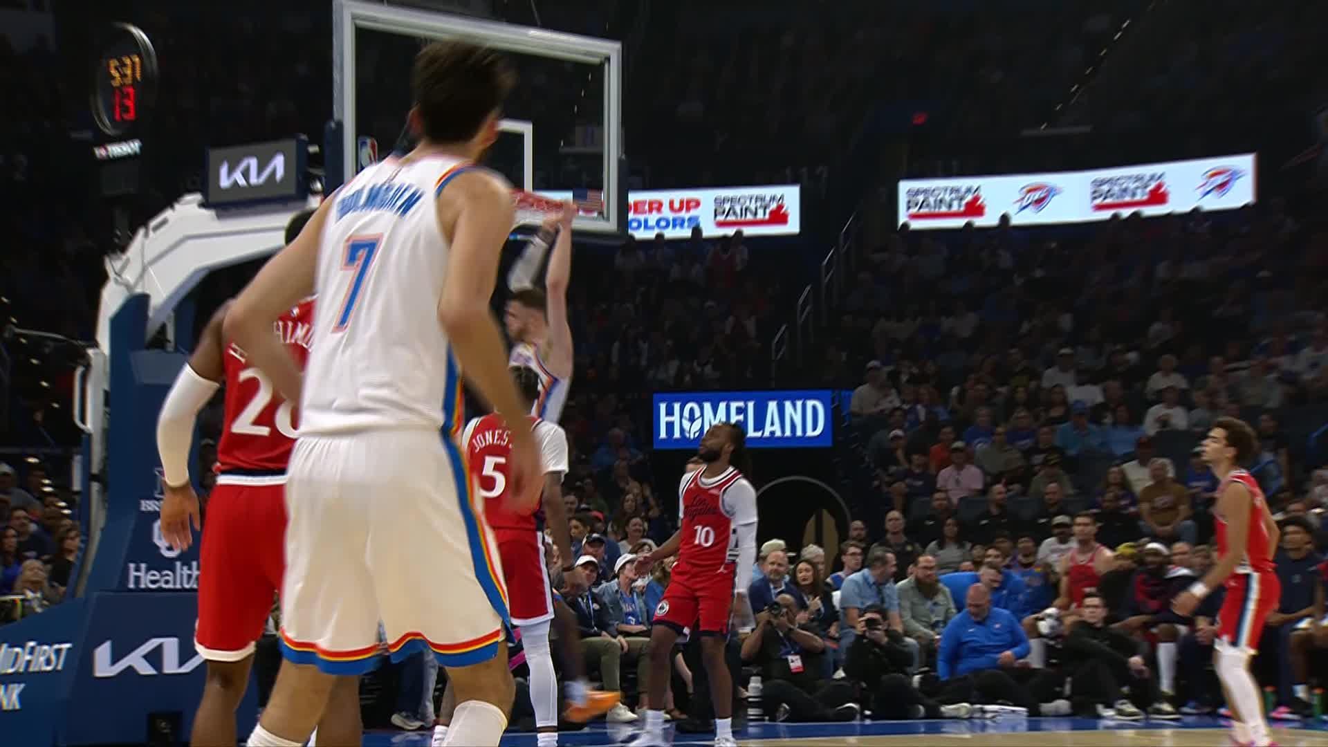 Oklahoma City Thunder vs. LA Clippers - 1st Half Highlights