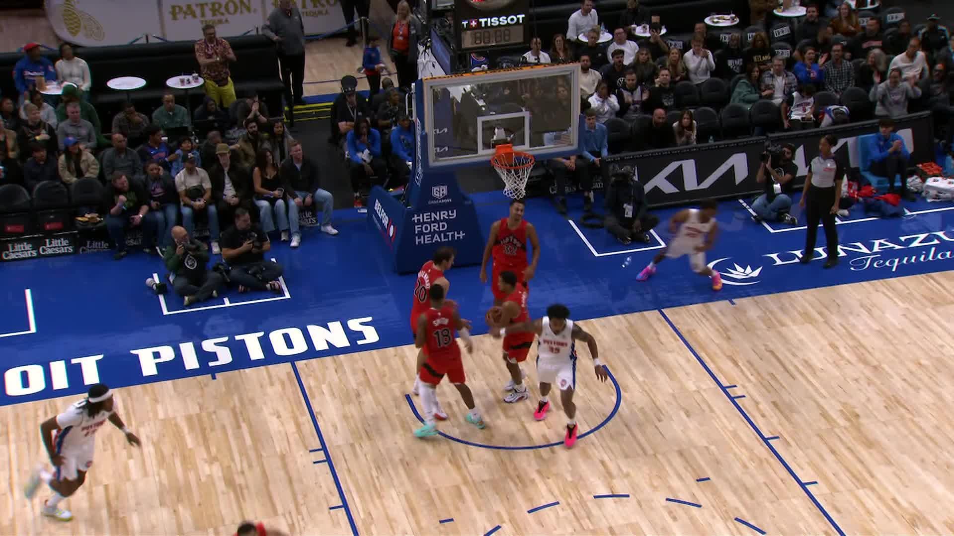 Detroit Pistons vs. Toronto Raptors - 4th Quarter Highlights