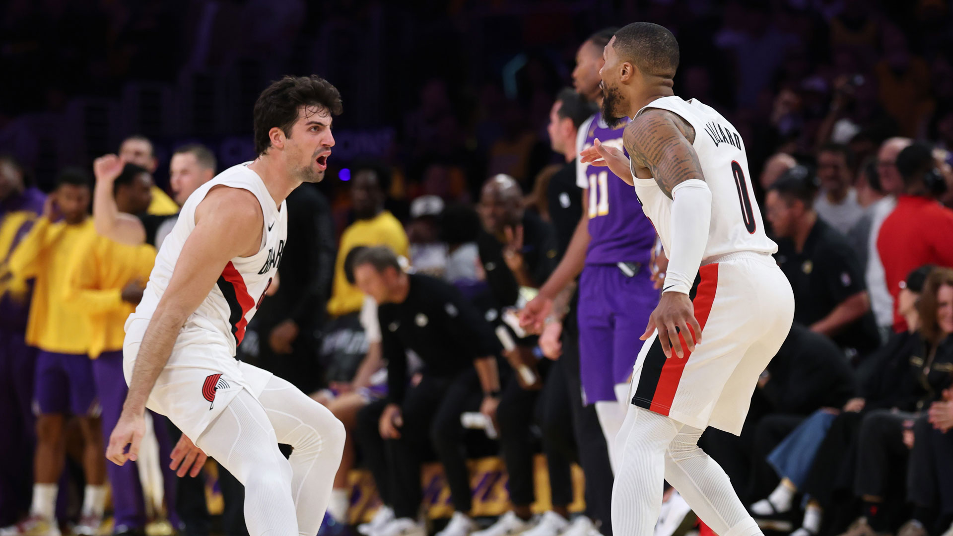 Balanced Blazers Top Lakers To Stay Unbeaten