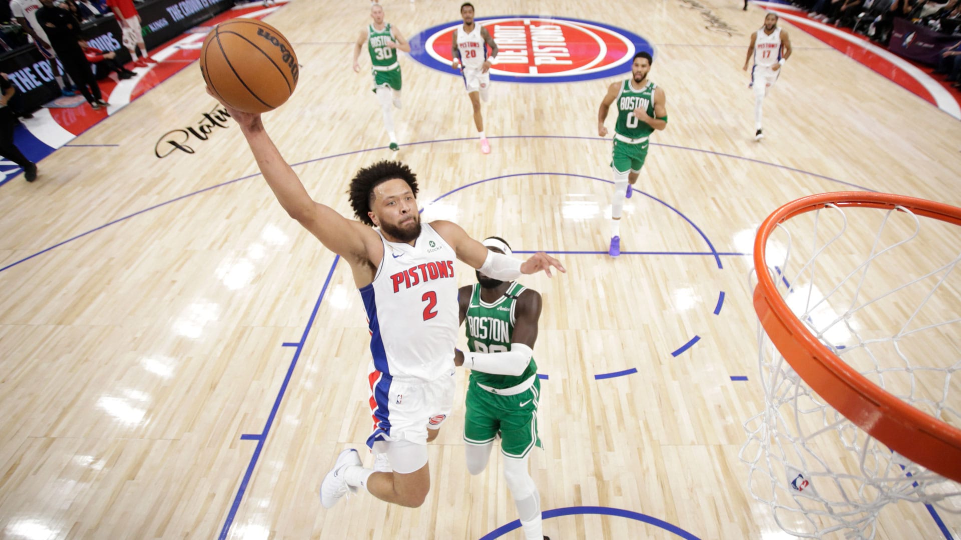 5 takeaways: Pistons use 23-0 run to storm back for season-opening win over Celtics