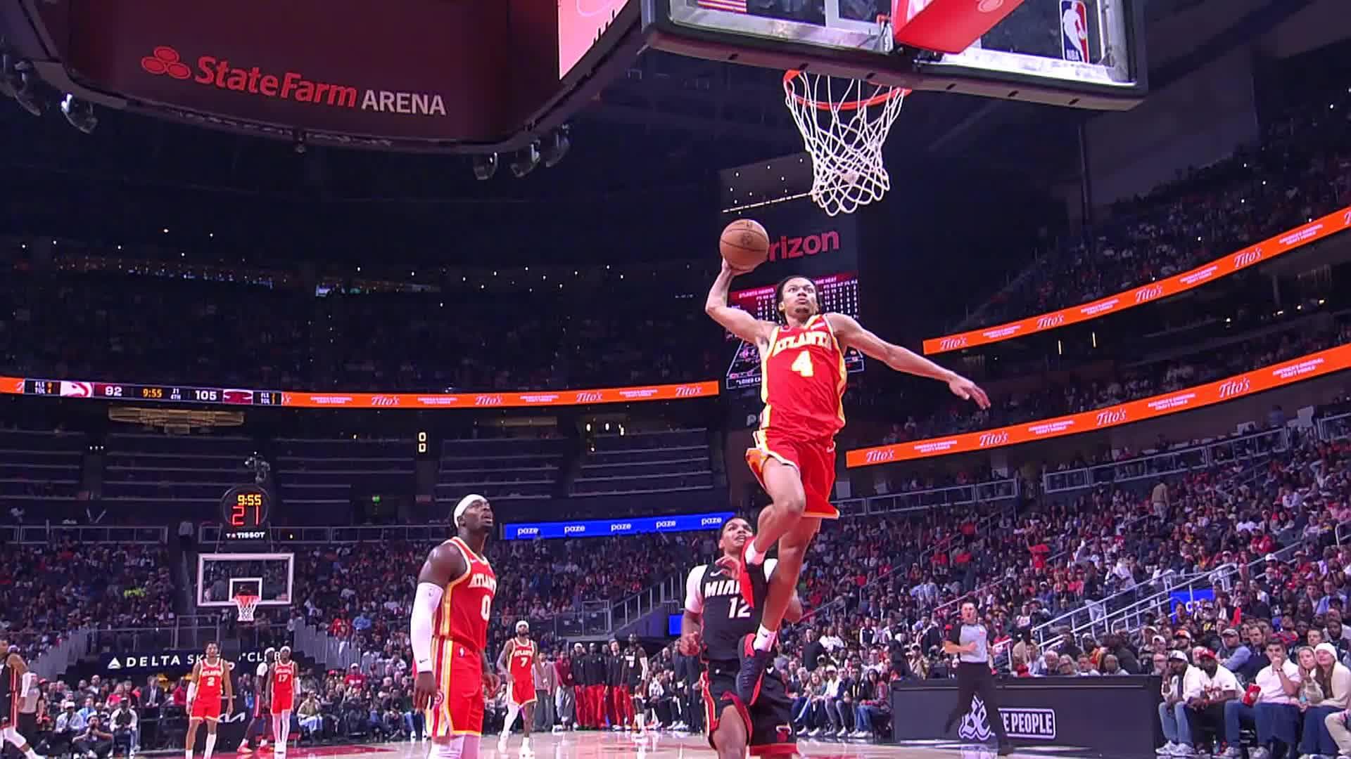 Atlanta Hawks vs. Miami Heat - 4th Quarter Highlights