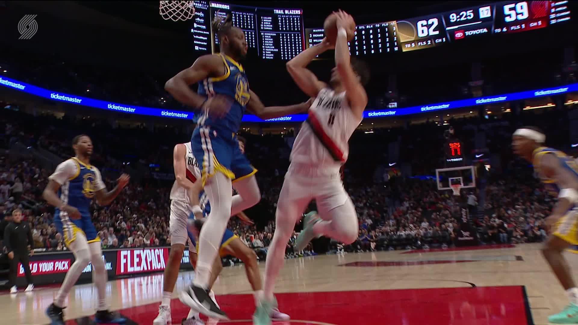 Portland Trail Blazers vs. Golden State Warriors - 3rd Quarter Highlights