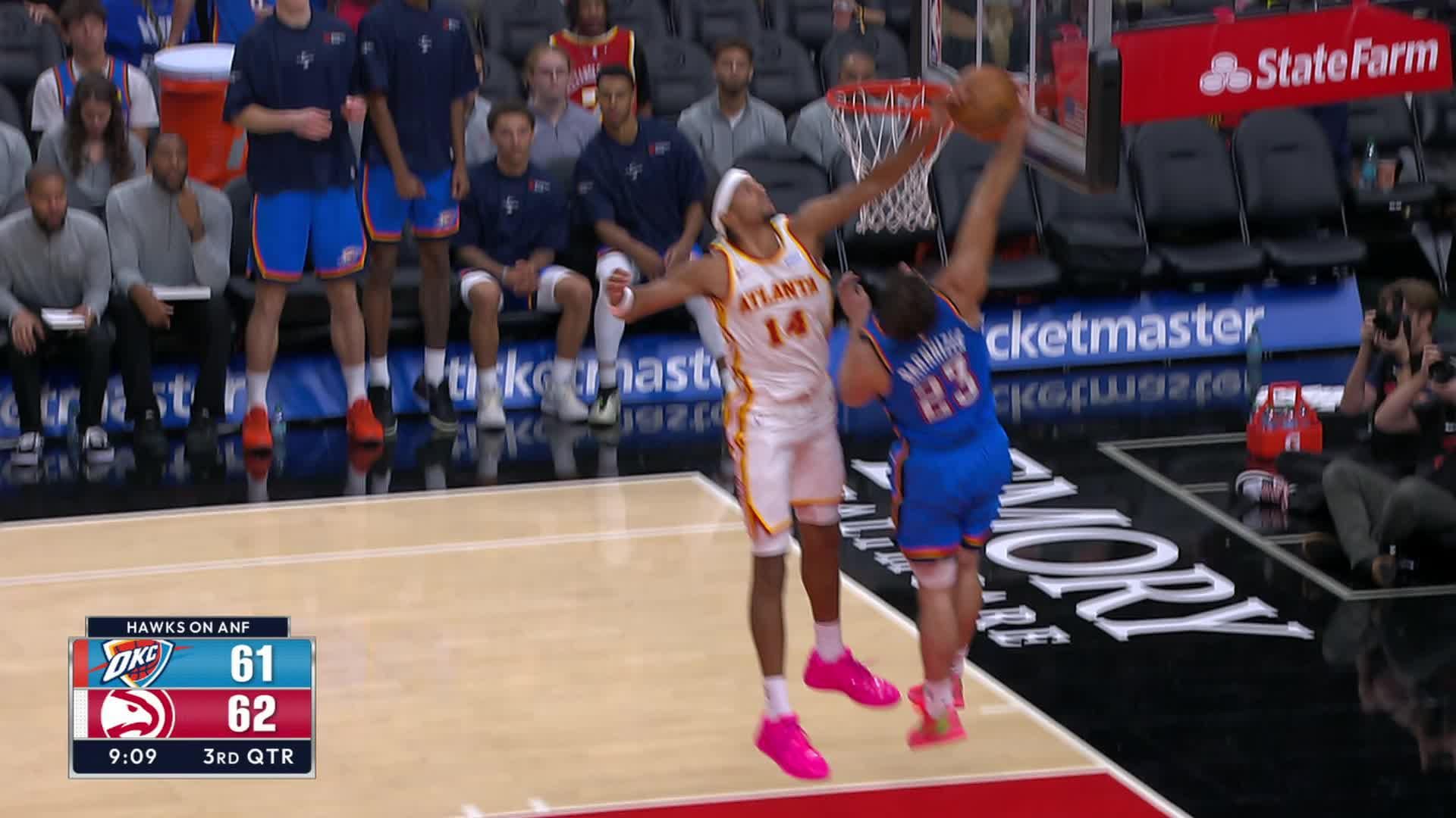 Atlanta Hawks vs. Oklahoma City Thunder - 2nd Half Highlights