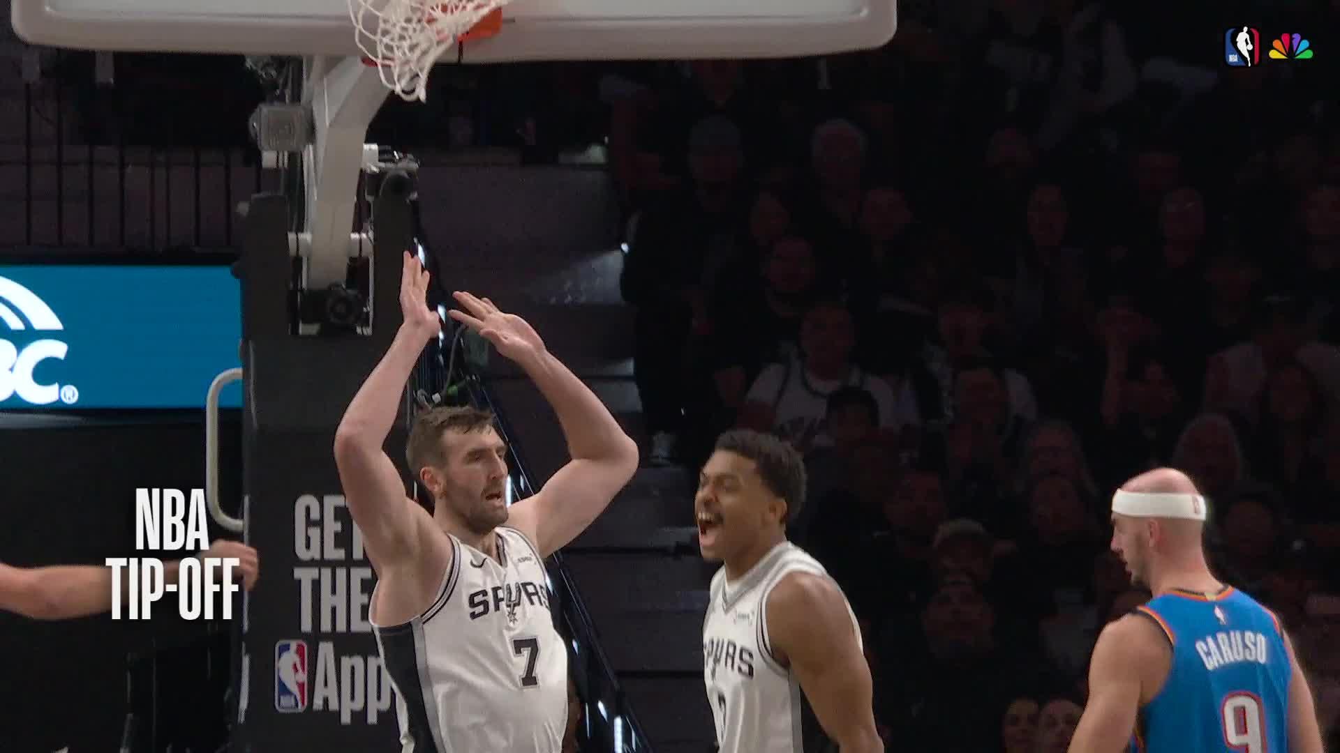 San Antonio Spurs vs. Oklahoma City Thunder - 1st Quarter Highlights