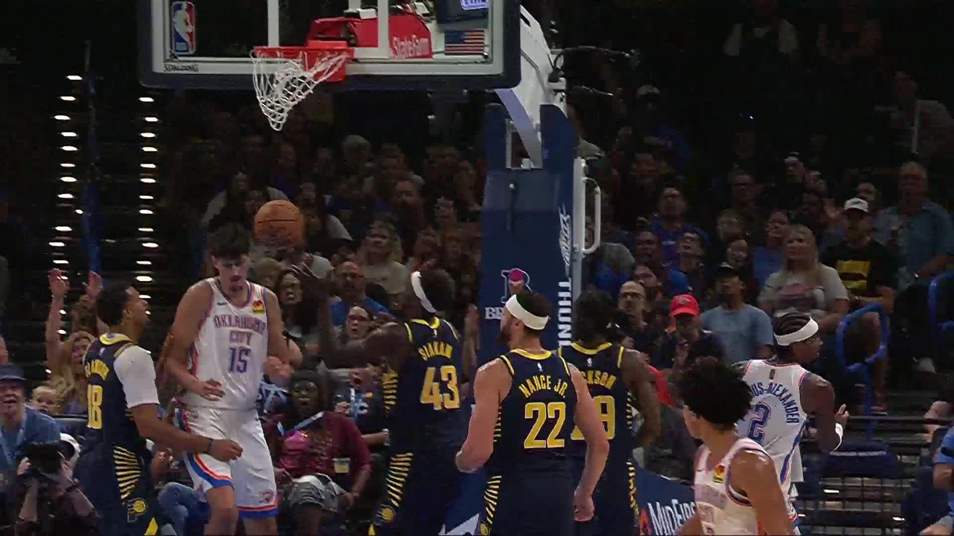 Oklahoma City Thunder vs. Indiana Pacers - 1st Half Highlights