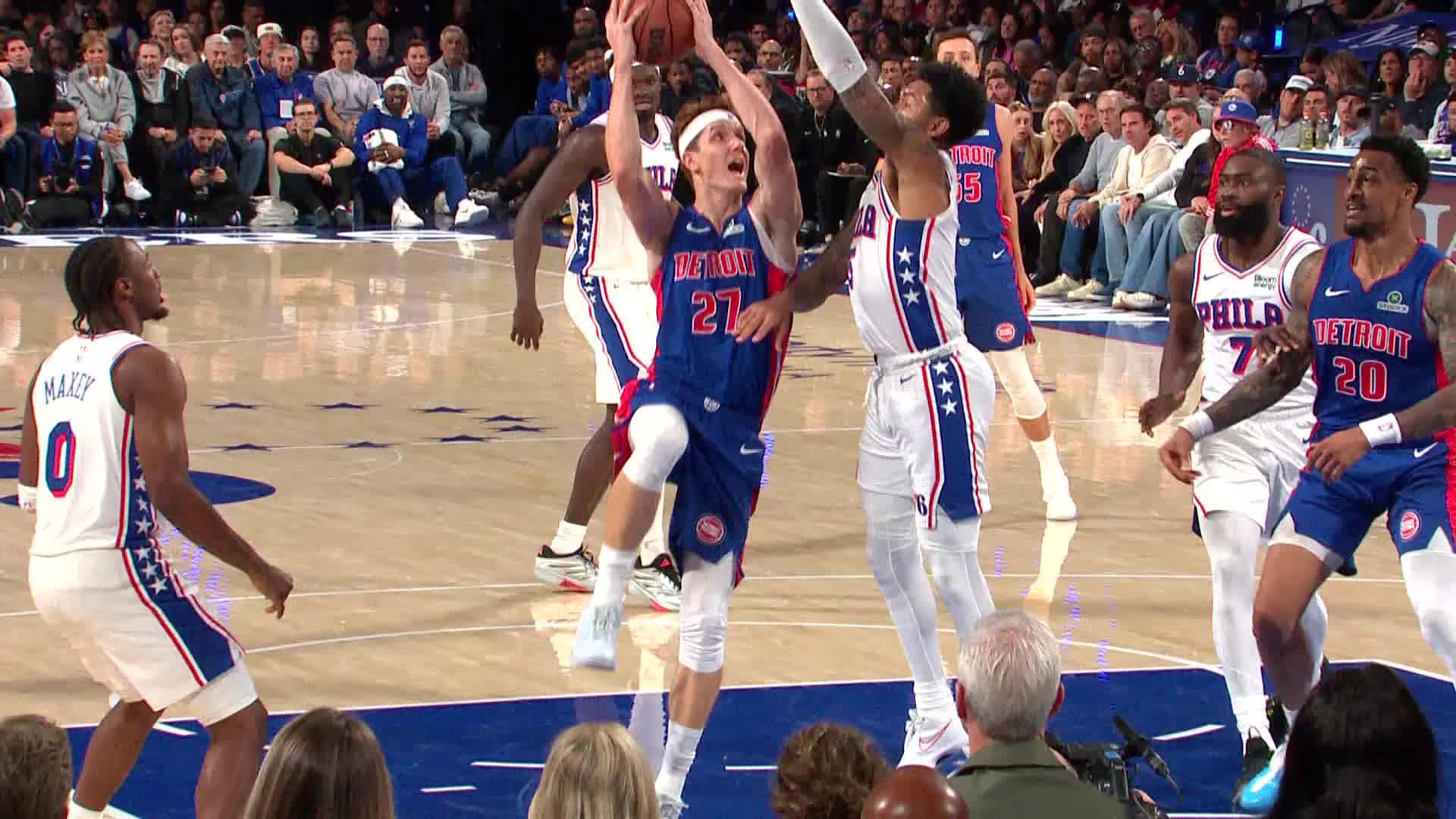 Philadelphia 76ers vs. Detroit Pistons - 2nd Quarter Highlights