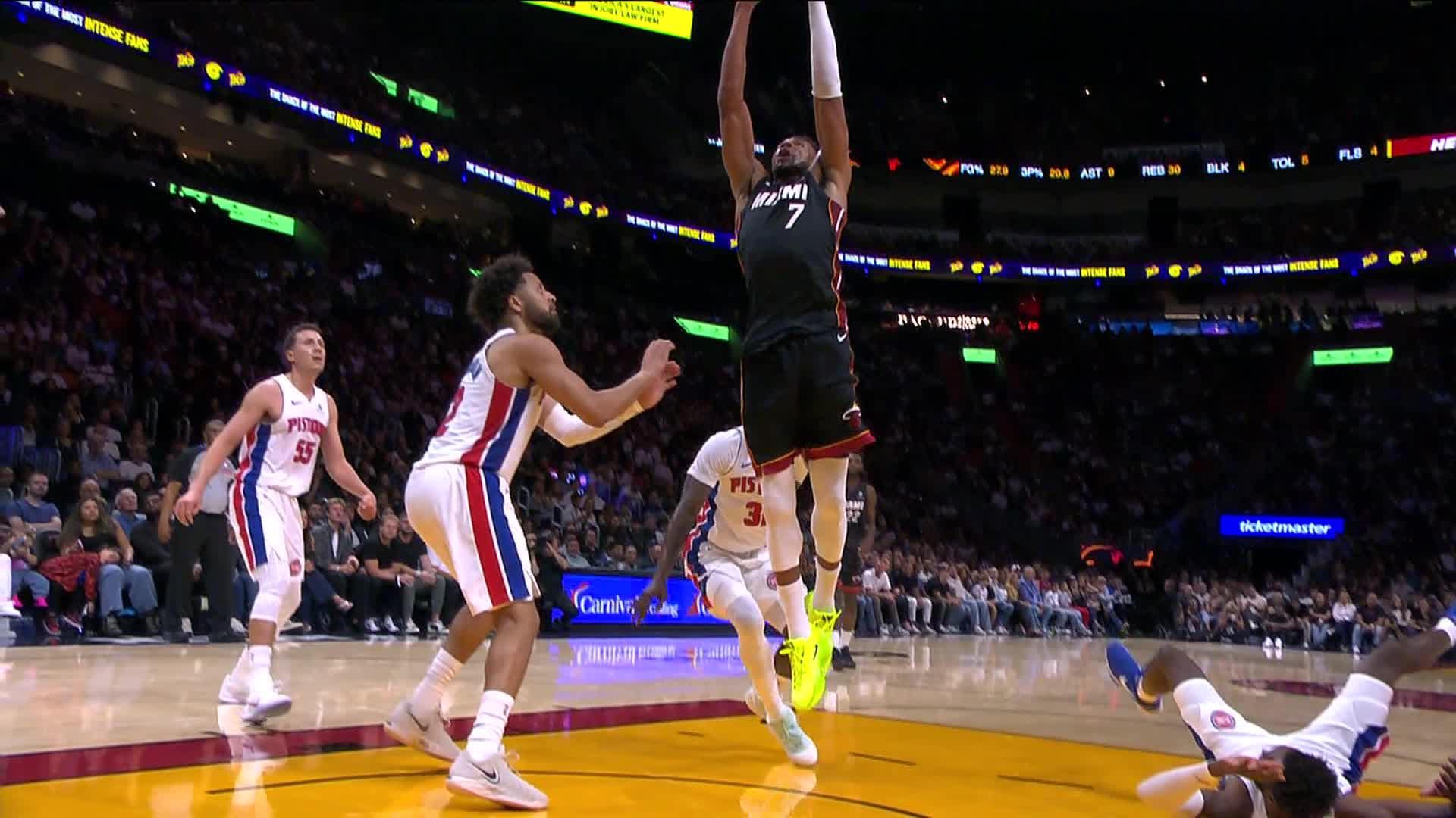 Miami Heat vs. Detroit Pistons - 2nd Quarter Highlights