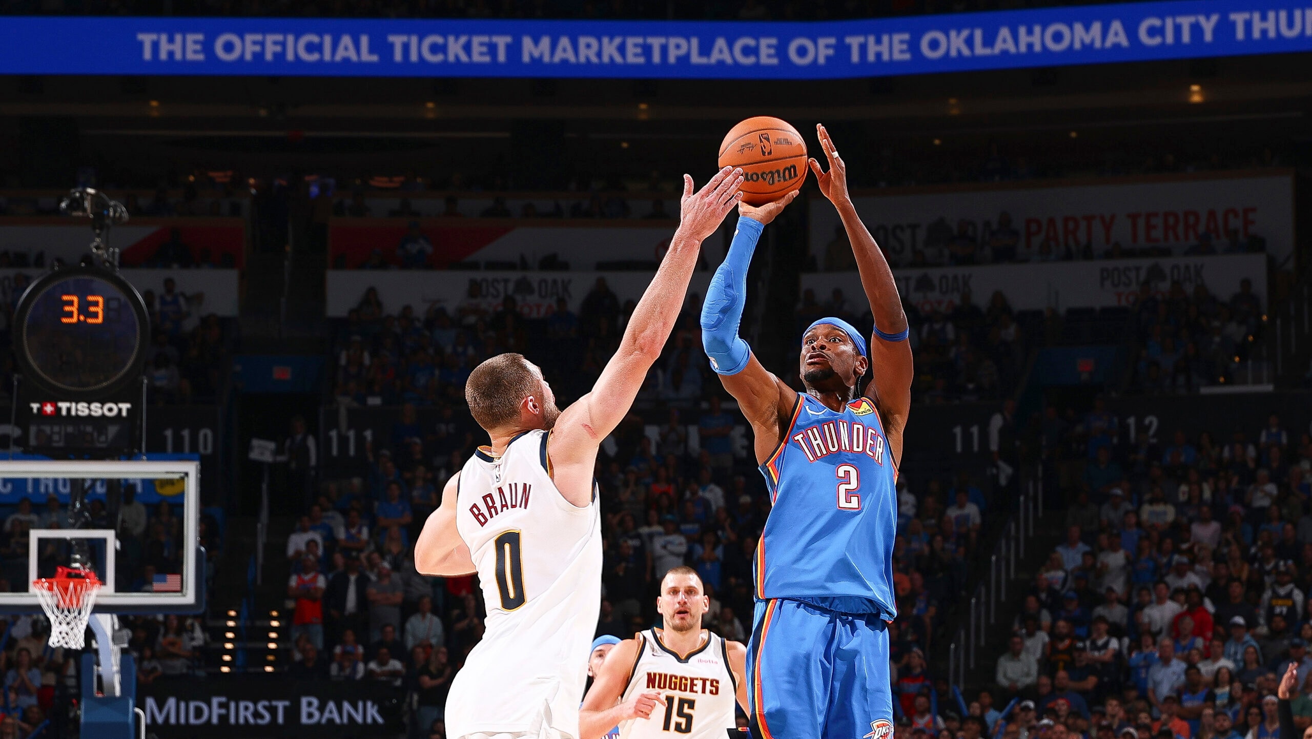 Thunder drop Nuggets; SGA's 20-point streak ends at 141