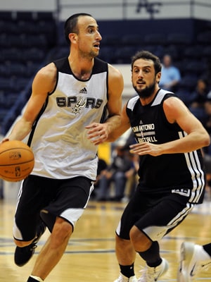 Manu Ginobili and Marco Belinelli