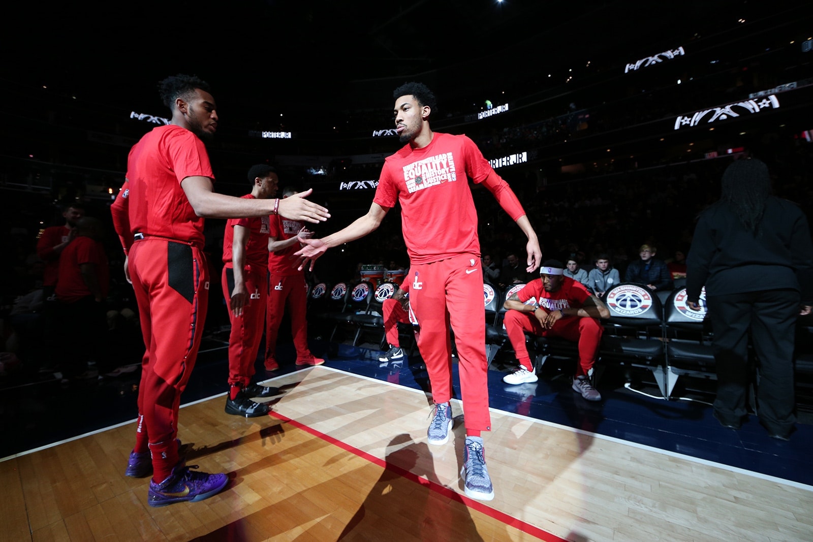 Otto Porter Jr. During The Wizards Starting Line Up Introductions