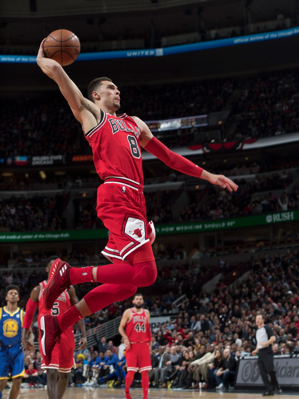 Zach LaVine dunking.