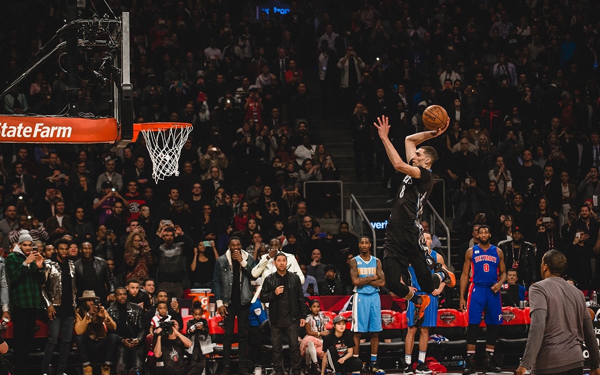 Zach LaVine during the 2016 dunk contest