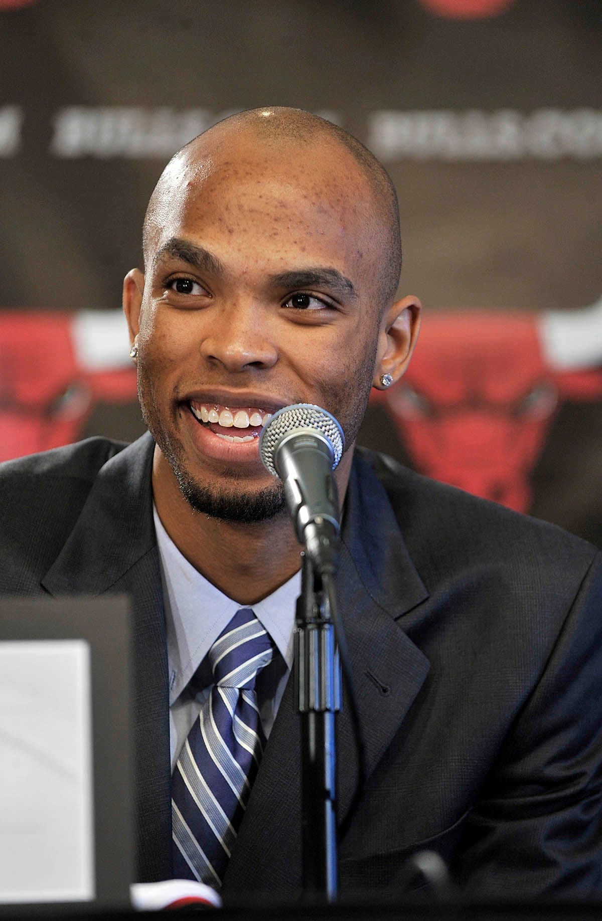 Taj Gibson talks shortly after being drafted by the Bulls