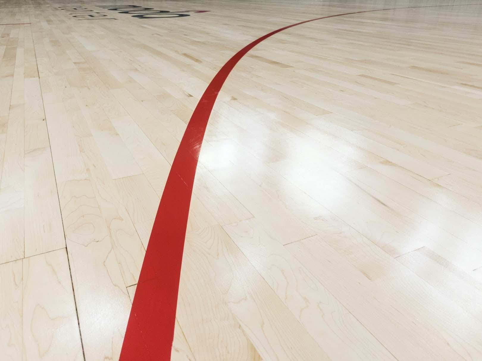 Slideshow-image: The Trail Blazers will play on this newly designed court during the 2020-21 season....