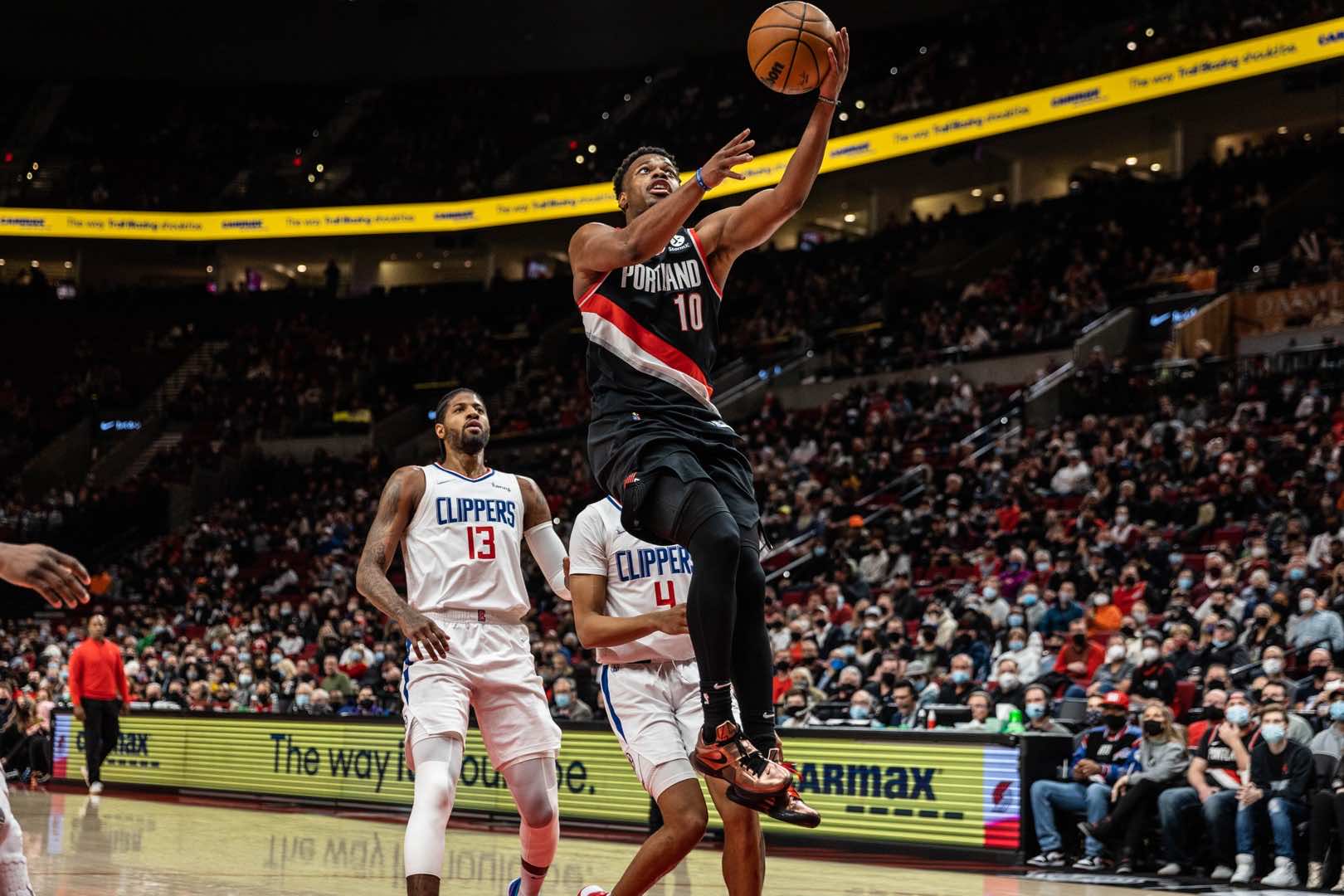 Slideshow-image: The Trail Blazers fall to the Los Angeles Clippers on December 6, 2021....
