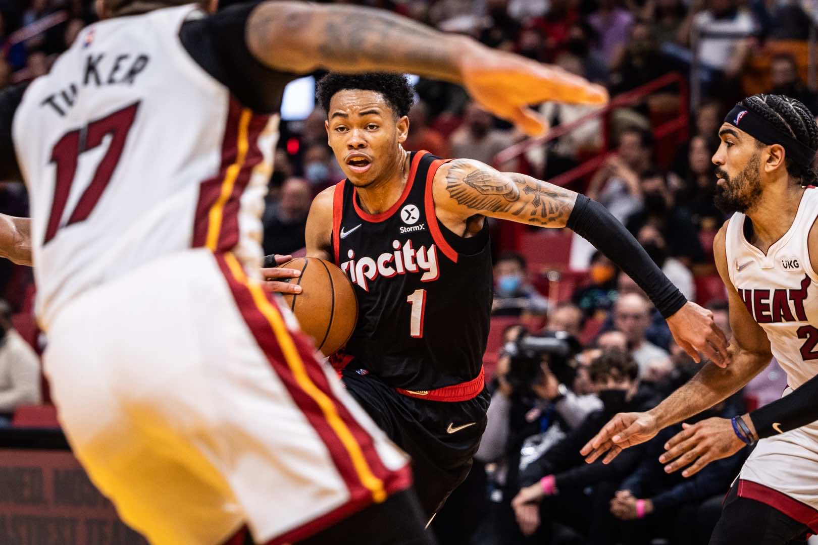 PHOTOS » Trail Blazers 92 VS. Heat 104 on January 19, 2022 | Portland