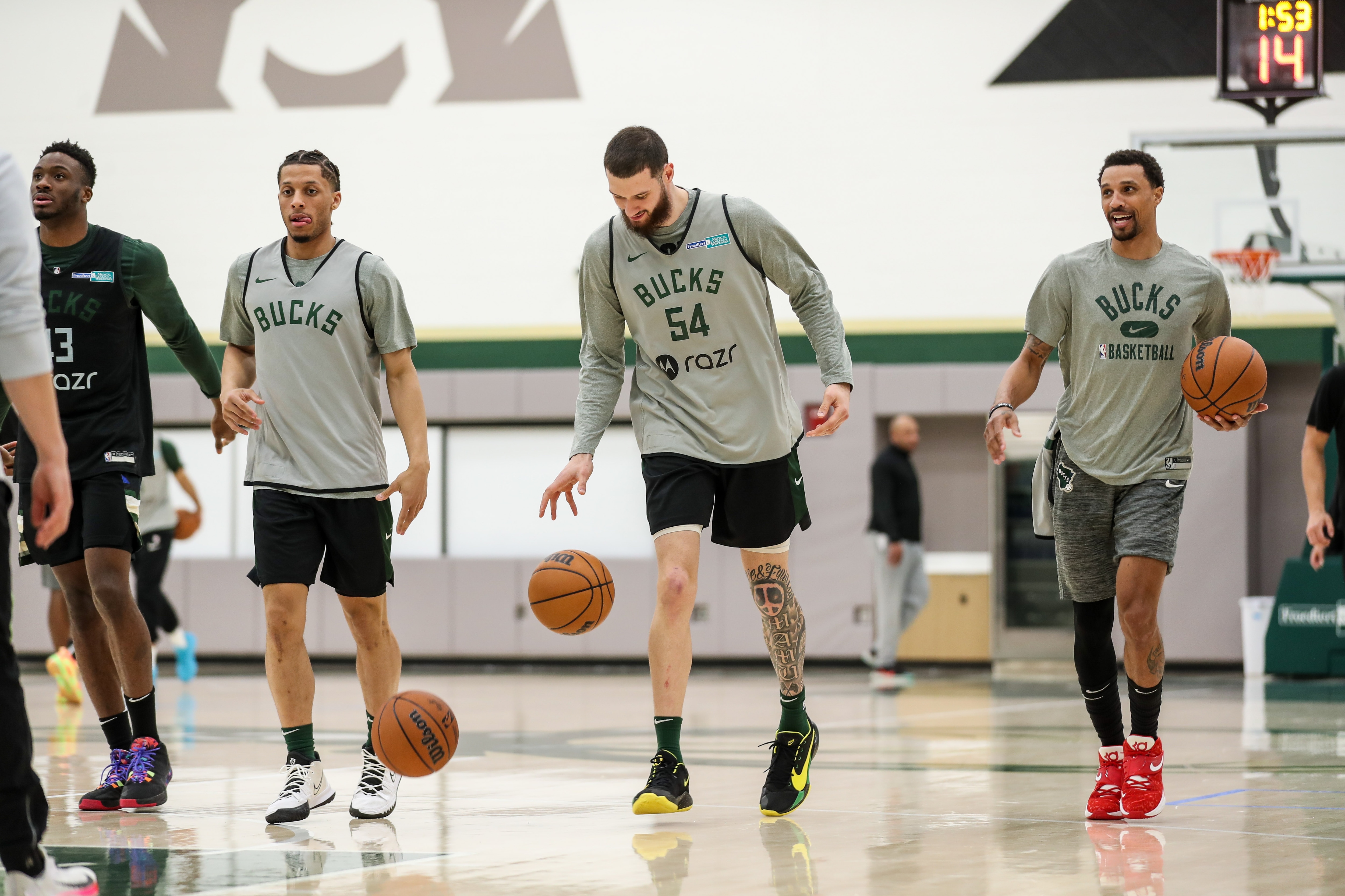 In Photos Bucks Return From AllStar Break, Prepare For Nets Photo