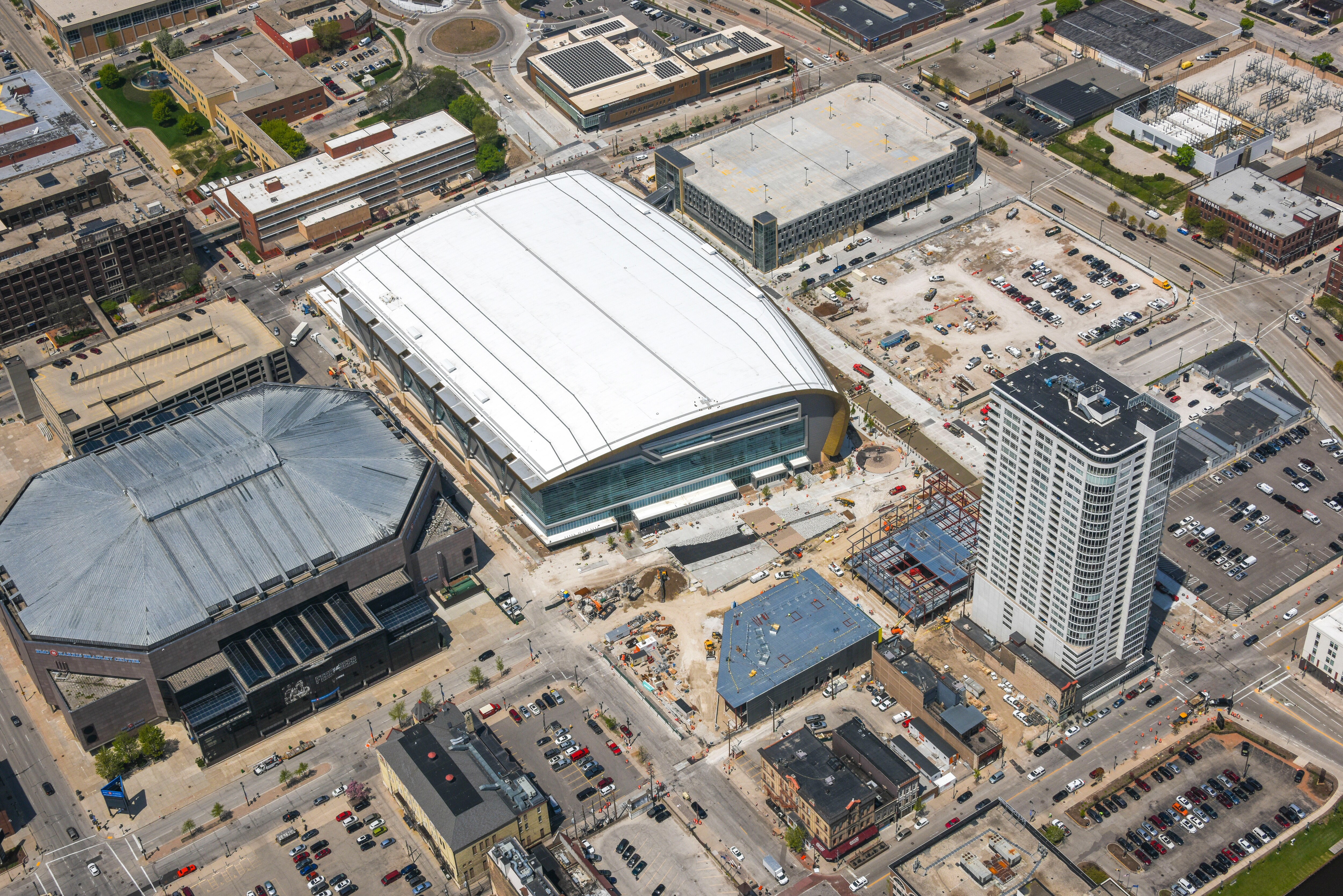 Wisconsin Entertainment & Sports Center May Aerials | Milwaukee Bucks