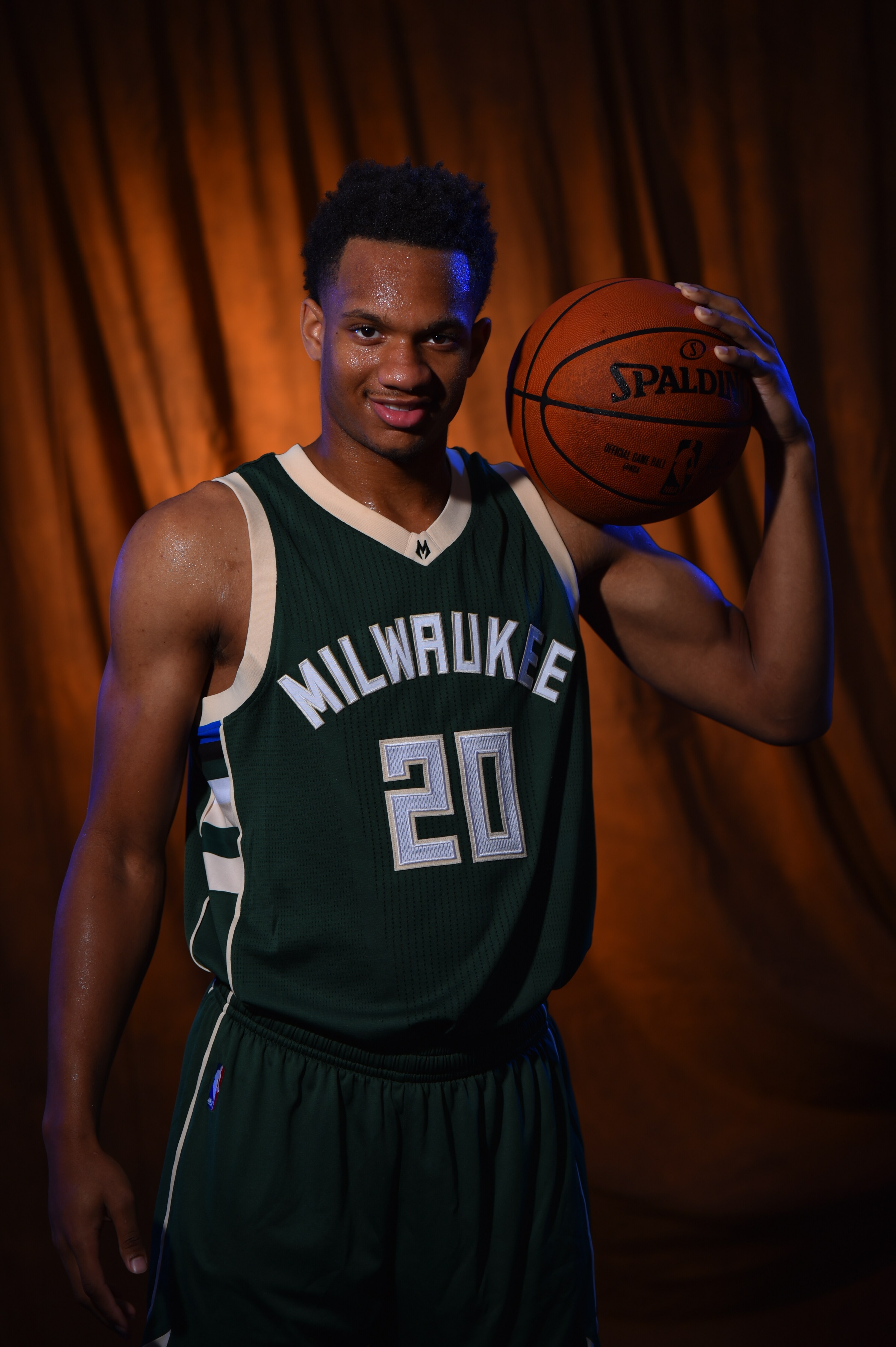 Rashad Vaughn at the 2015 NBA Rookie Photo Shoot Photo Gallery